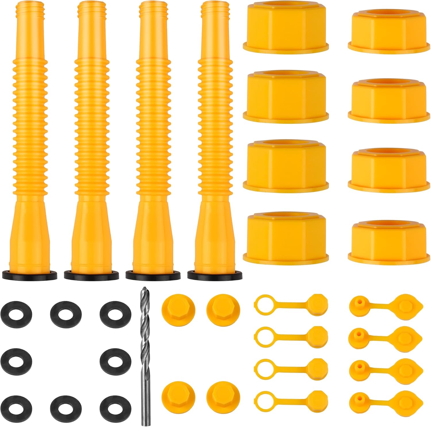 VAKS Gas Can Spout Replacement, Gas Can Nozzle (4 Kit), 4