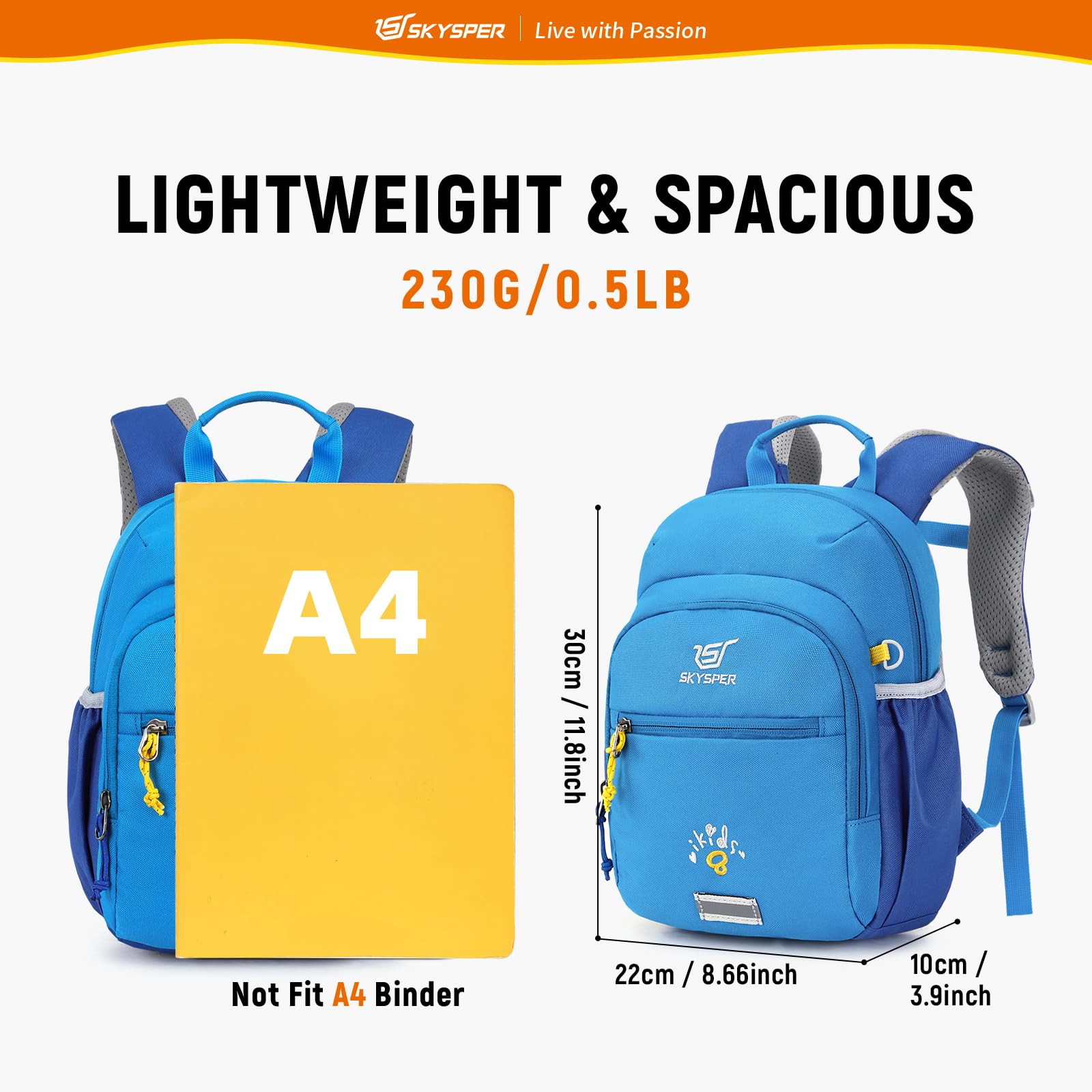 SKYSPER Kinderrugzak, 12 liter, voor uitstapjes, voor kinderen, jongens SKYSPER Kinderrugzak, 12 liter, voor uitstapjes, voor kinderen, jongens