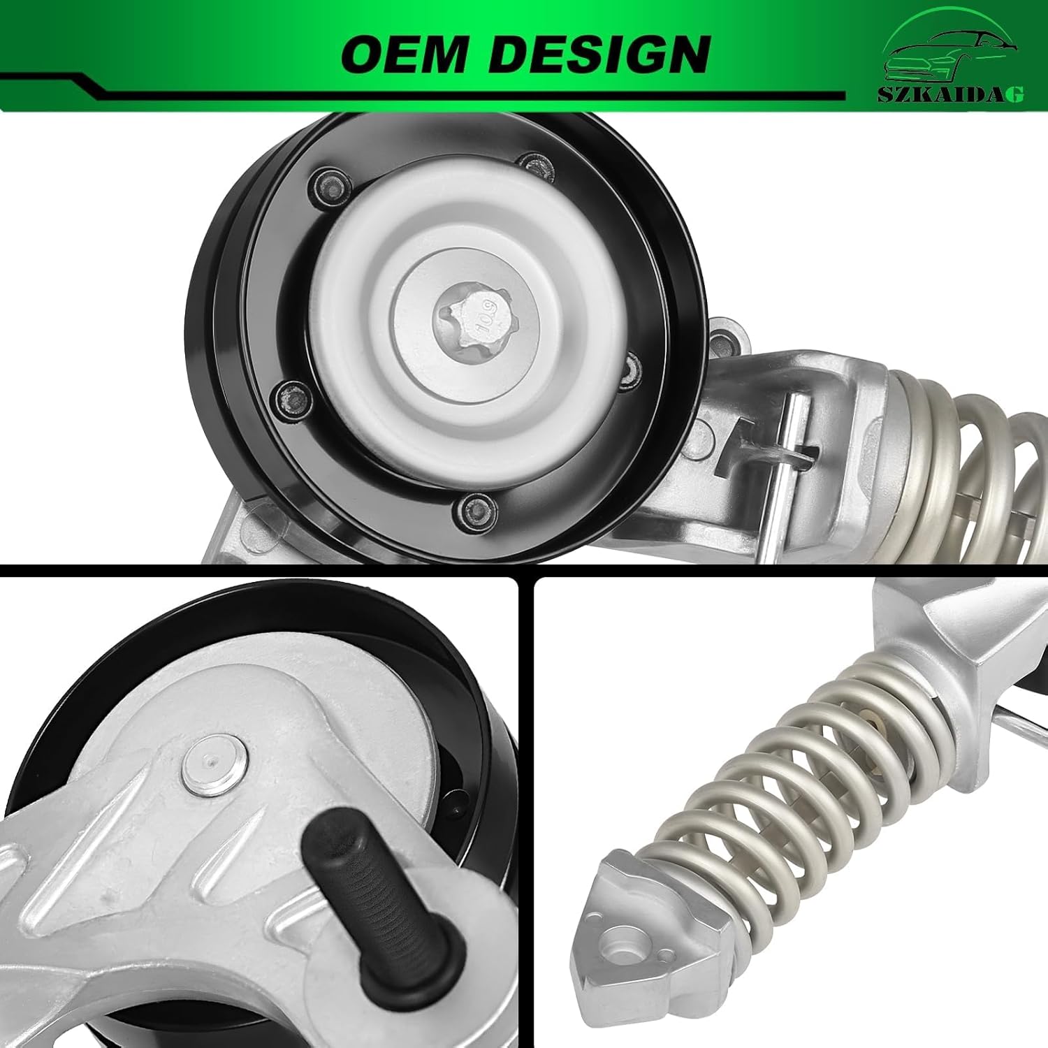 38344 Belt Tensioner Assembly with Pulley for:-Chevy Cruze 2011-2016 Cruze Limited 2016 Sonic 2012-2019 Trax 2015-2020 for:-Buick Encore 2013-2020 1.4L OE# 55565236 55352021
