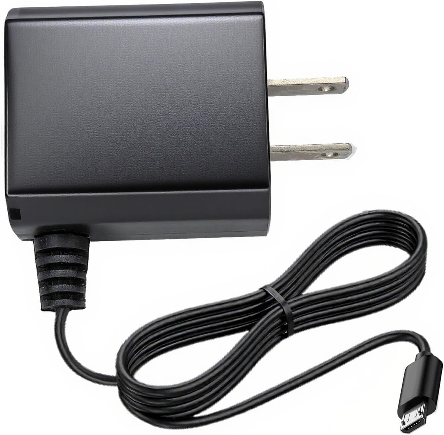 Metasources 5V AC/DC Adapter plugged into a wall outlet