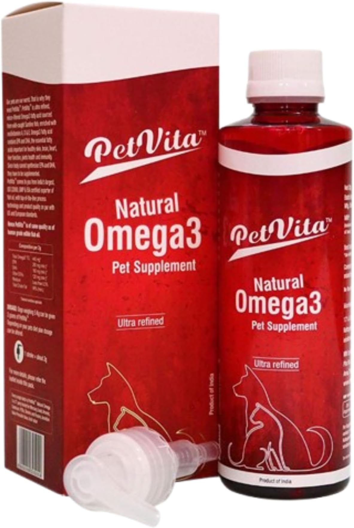 Give Your Pets The Ultimate Health Boost with Omega 3! formulated Fish Petvita Packed with Essential Fatty acids,Vitamins,and Minerals to Support Your pet's Overall Well-Being.