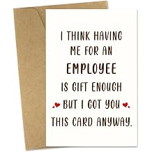 Boss Day Card Gifts For Women Men - Funny Appreciation Birthday Card For Boss Leader Manager Bosses Day Birthday Thank You Cards Gifts For Leader Bosses From Employee Staff