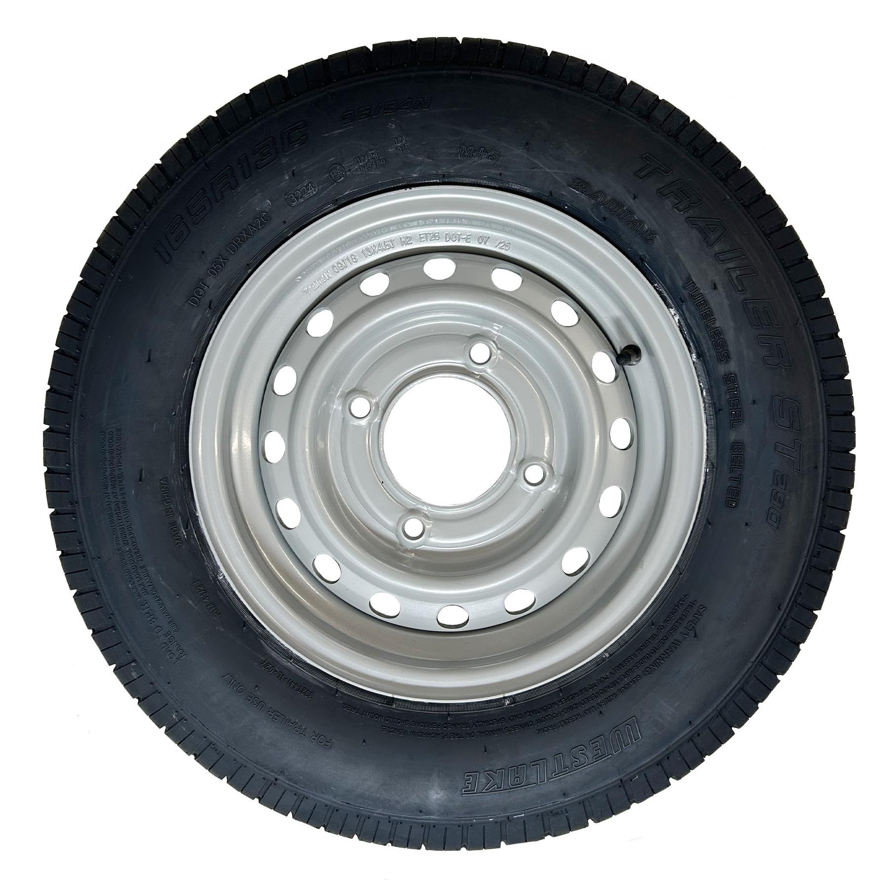 AB Tools 13-calowa koła i opona dla przyczep konnych Ifor Williams 2700kg Twin Axle 165 R13