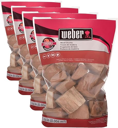 Miniatura 10 de Weber Trozos de madera de mezquite, para asar y ahumar, 4 libras.