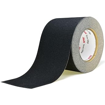 S&X Premium Outdoor Anti-Slip Tape - 4" x 60 Black Non-Slip Traction for Stairs, Ramps, Walkways, Boats, Weatherproof, High Traction, Long-Lasting Safety Solution