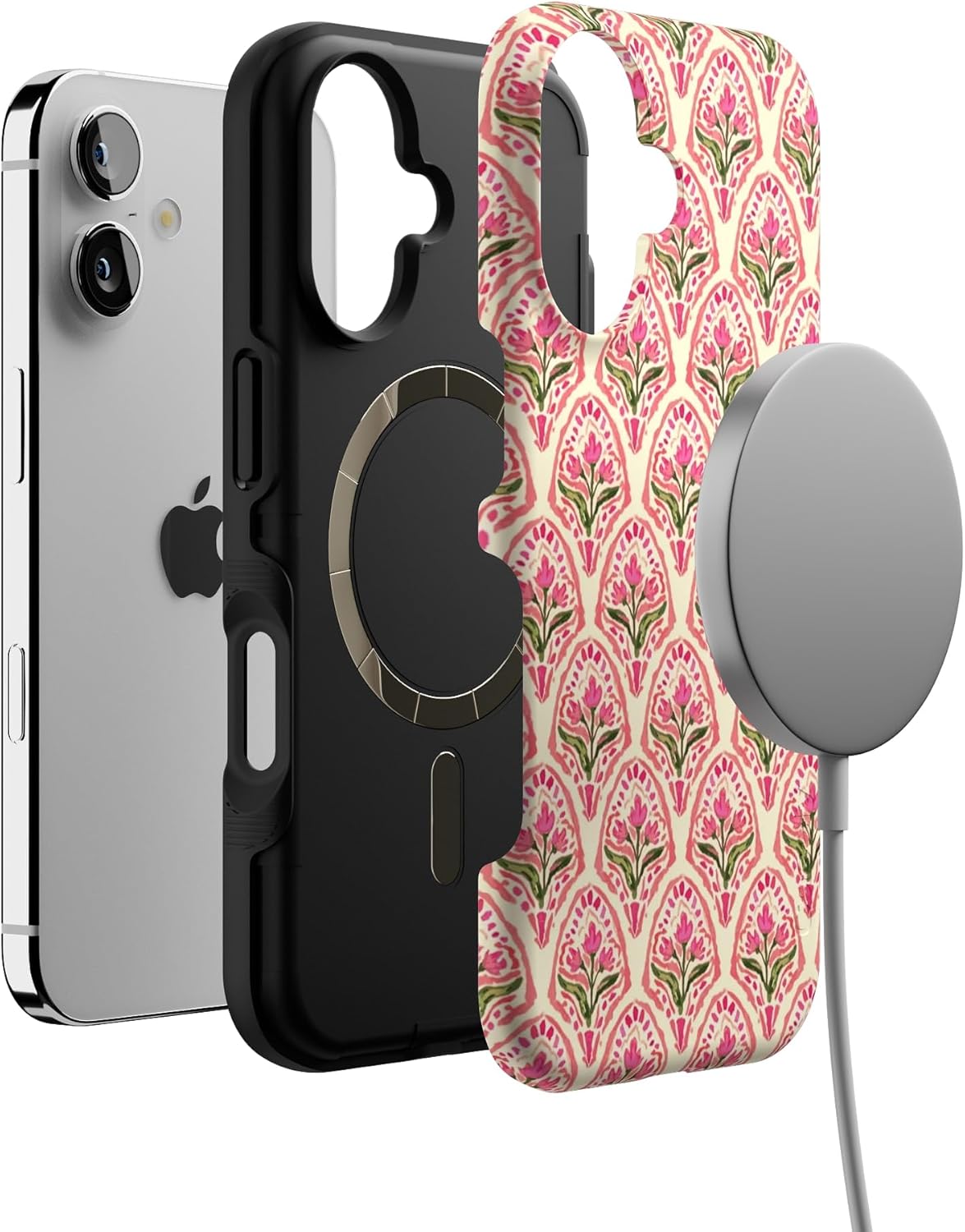 Casely iPhone 16 Case | Tulip Tapestry | Jenna Palek x Casely | Bold Protective Design | Compatible with MagSafe - Image 4