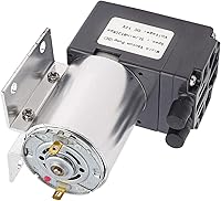 Vista 2 de bomba de vacío 12V, bomba de vacío eléctrica del compresor de aire de la succión del vacío de DC 5L/min 120kpa mini bomba de vacío
