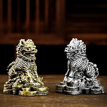 Amazon.co.jp: [dhiuebc] 狛犬 置物 シーサー 風水 開運 置物 獅子