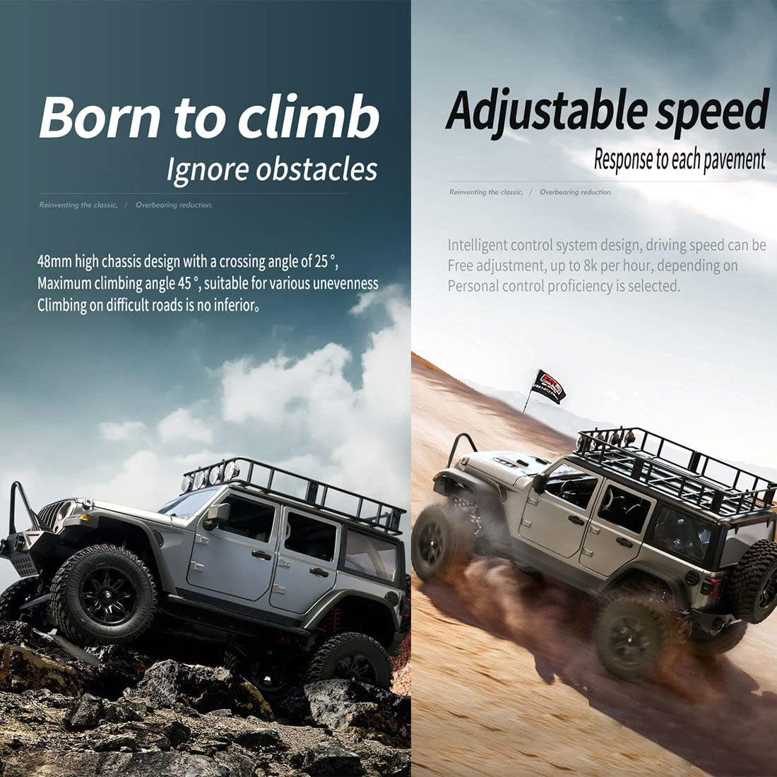 1:12 4x4 High-speed Rc Buggy Rock Climber Ze światłami Led, Delikatną Tapicerką I Gumowymi Oponami, Pełnym Gazem Terenowym Pilot Zdalnego Sterowania