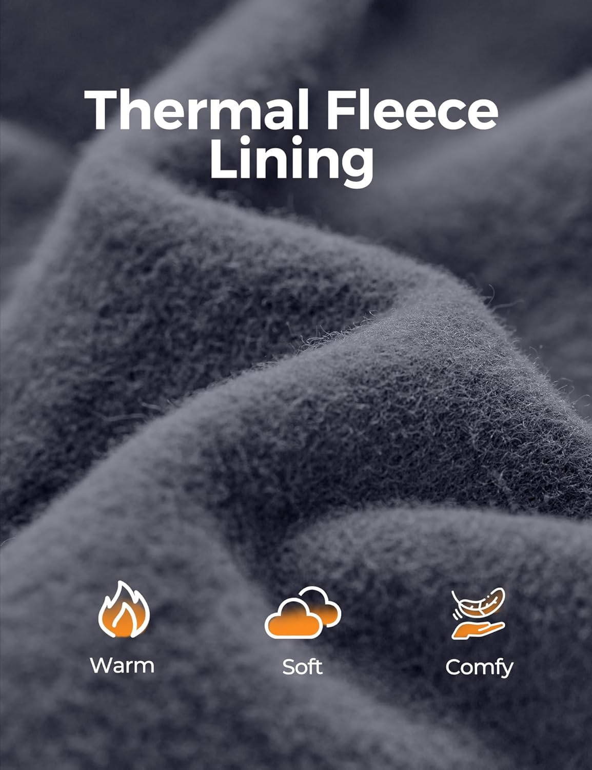 IUGA Women's Fleece Lined Leggings with Pockets Winter Warm Thermal Leggings for Women High Waisted Yoga Pants - Image 3