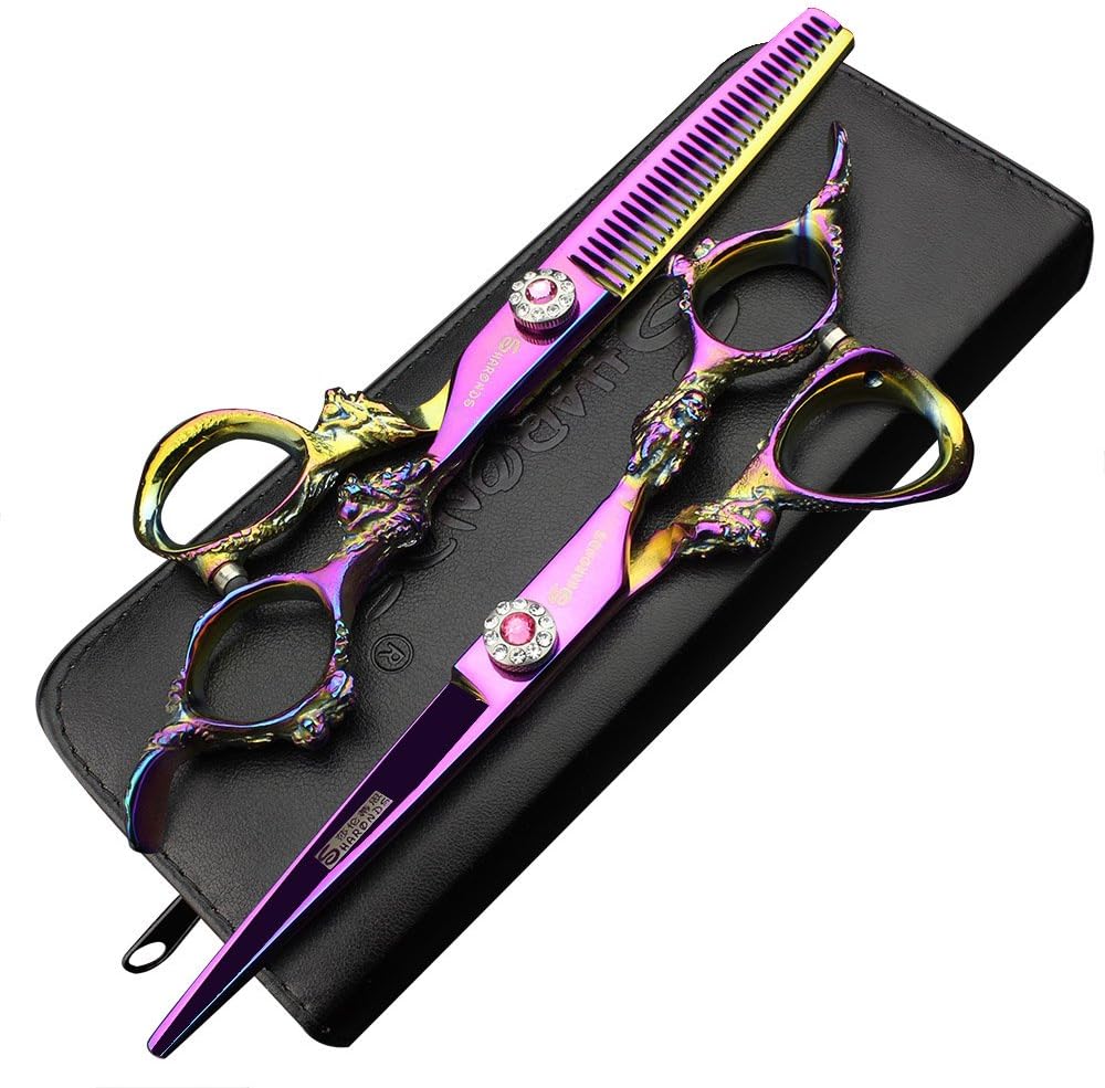 5.5 inch Hair Cut Japanese Hairdressing Scissors thinning Scissors Professional Hairdresser Hair Pruning Utensils