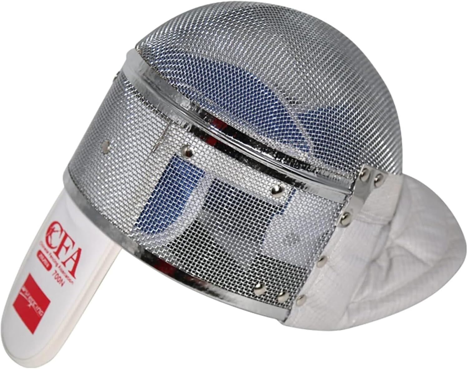 Fencing Mask - CFA, 900N Certified National Equipment Training Full Face Steel Mesh, Detachable Inner Lining