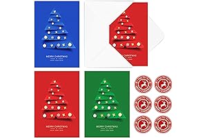 Assorted Christmas Cards with Envelopes for Christmas Greetings, Merry Christmas Card Variety...
