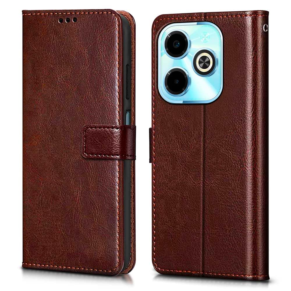 WOW IMAGINE Shock Proof Flip Cover Back Case Cover for Infinix Hot 40i (Flexible | Leather Finish | Card Pockets Wallet & Stand | Chestnut Brown) (B0CW3LY8F5) Amazon Price History, Amazon Price Tracker