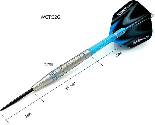 Miniatura 48 de CUESOUL Professional Tungsten Steel Tip Dart Set 85% Tungsten 22g/24g/26g-Glory Series