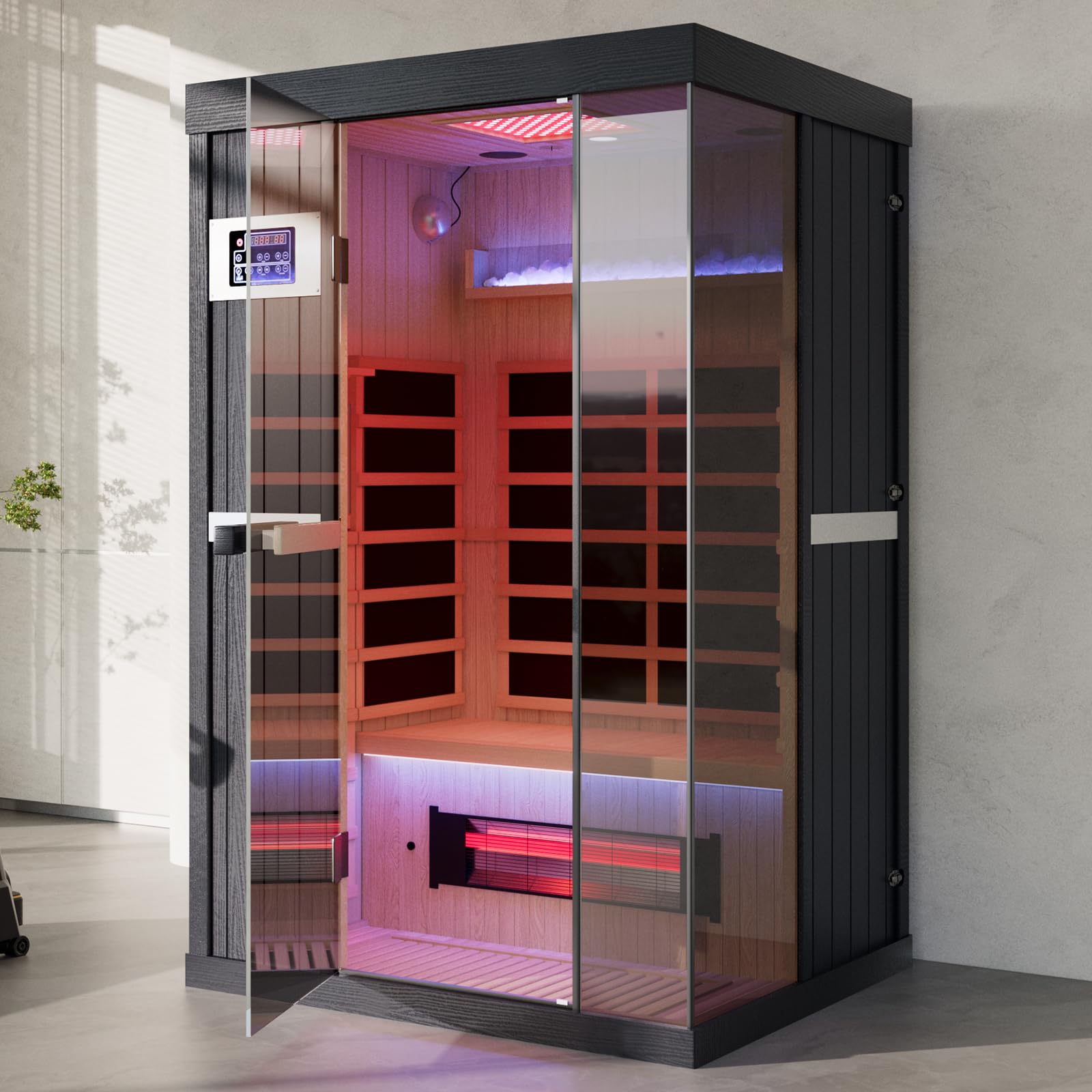 2 Person FAR Infrared Sauna Himalayan Salt