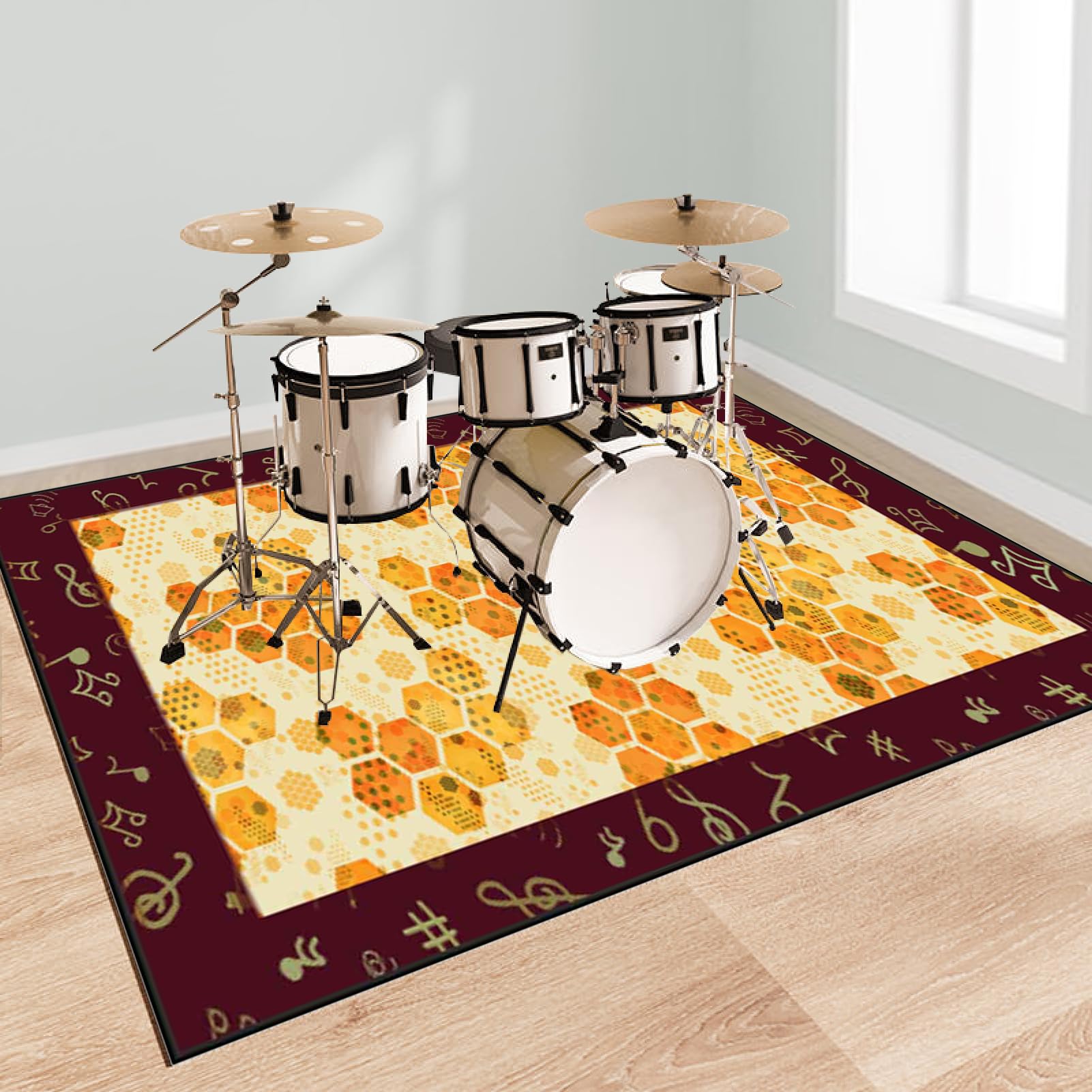 150 x 120 cm Dźwiękoszczelne maty bębnowe maty akustyczne do baterii akustycznych Mata do baterii elektronicznych Bęben Akustyczny Bęben Instrumenty muzyczne Antypoślizgowe Maty