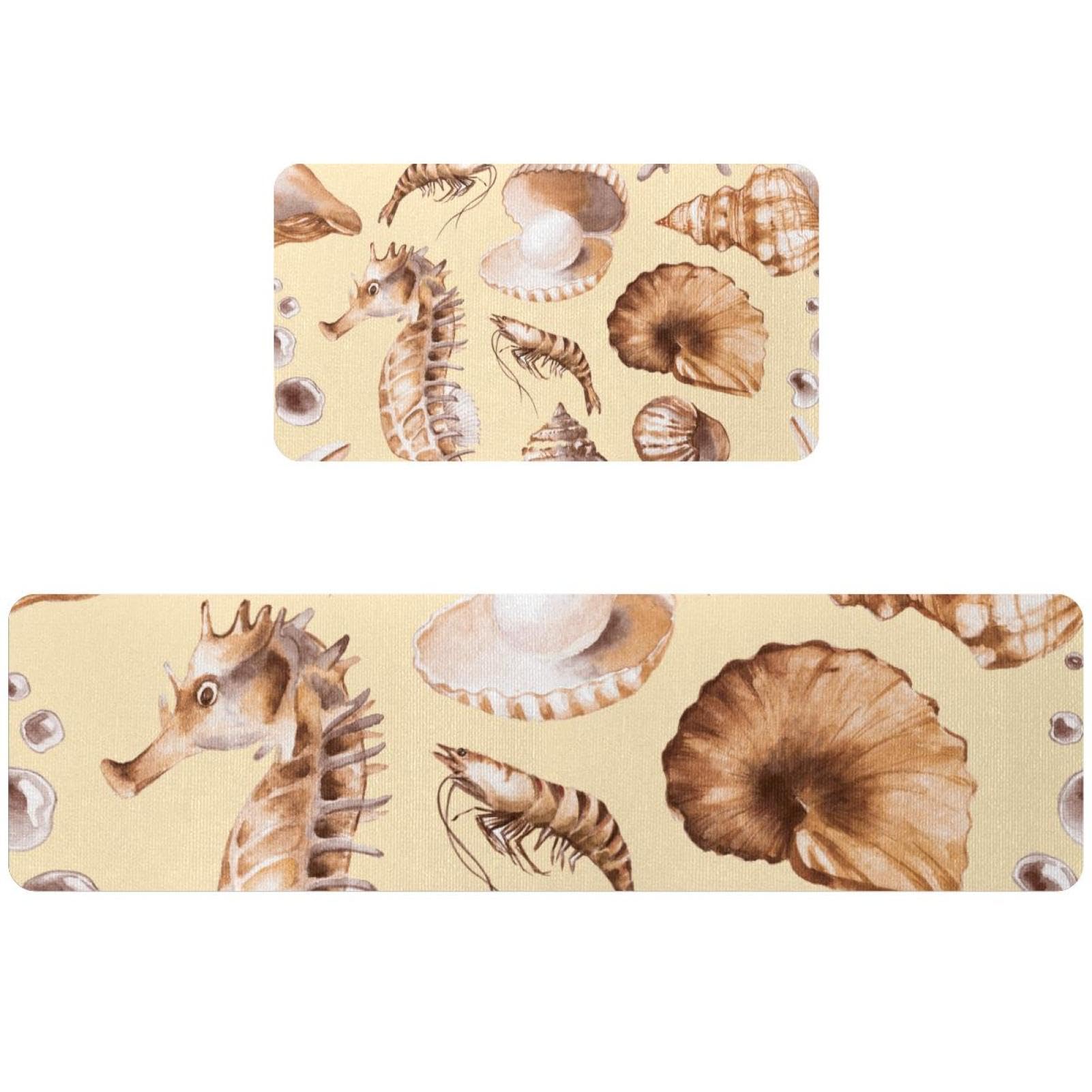 Tapis de cuisine absorbants et lavables (lot de 2 de luxe) pour couloir et buanderie