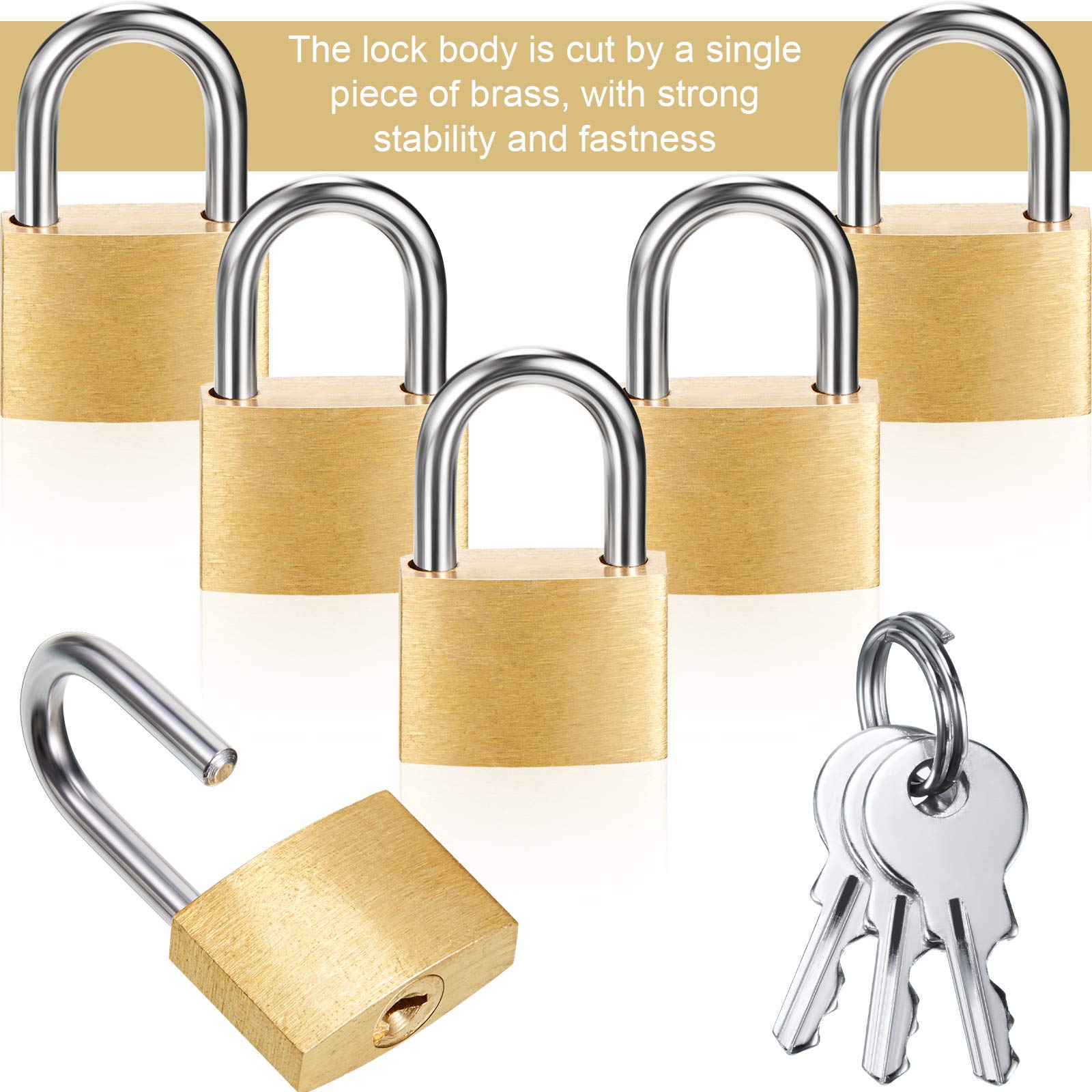 Lot de 24 mini cadenas avec 3 clés pour bagages, sac à dos, serrure de casier de gym, serrure de valise, jeu de salle de classe et plus