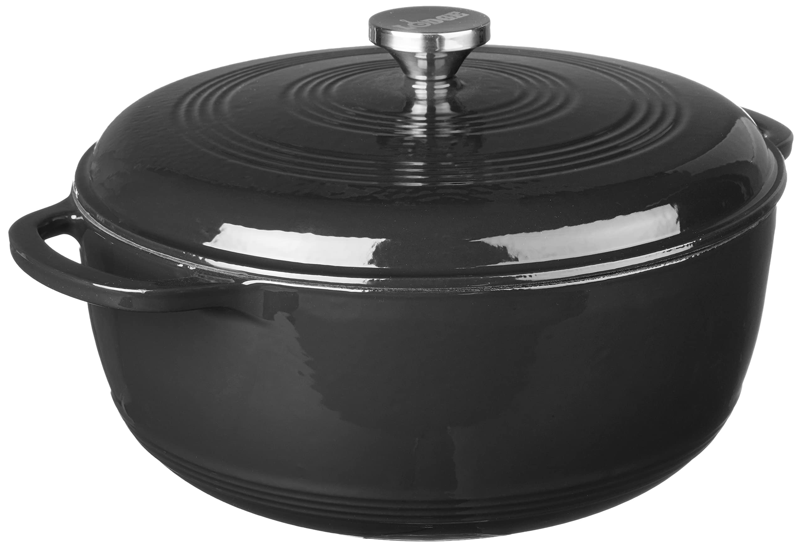 Lodge Essential Enamel Cast Iron Dutch Oven, 7.5 Quart, Caribbean Blue — Amazon image 12