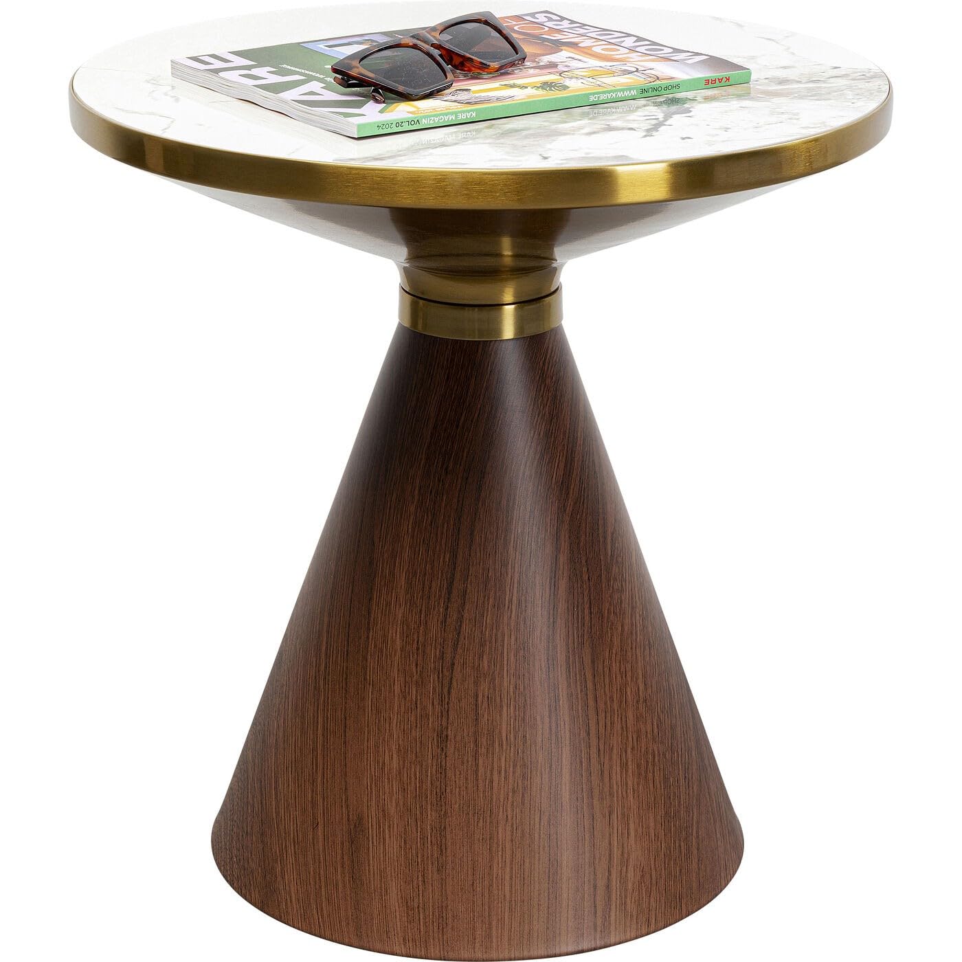 bijzettafel Floor bruin keramiek 40 cm kopen? Bijzettafels