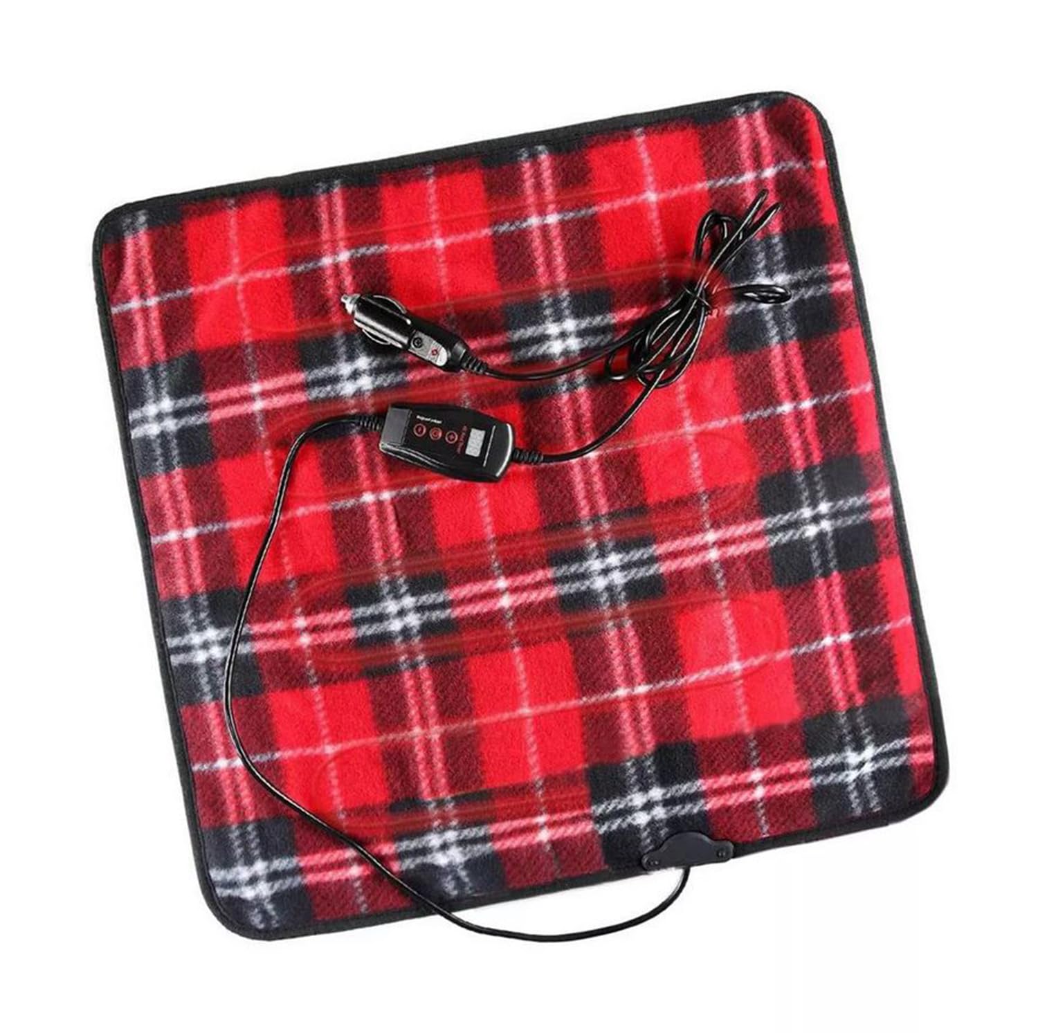 ZONETECH Red Plaid Warming Pad Cozy Warmth in Cold Weather,Perfectly Sized for Comfort and Portability for Pets
