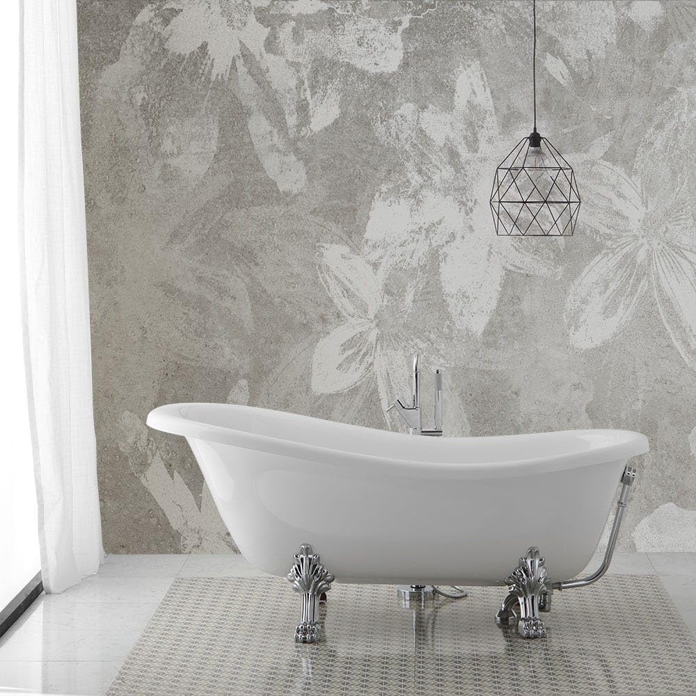 Kiamami Valentina - Vasca Stile Classico Freestanding Con Piedini Argento | Romantica