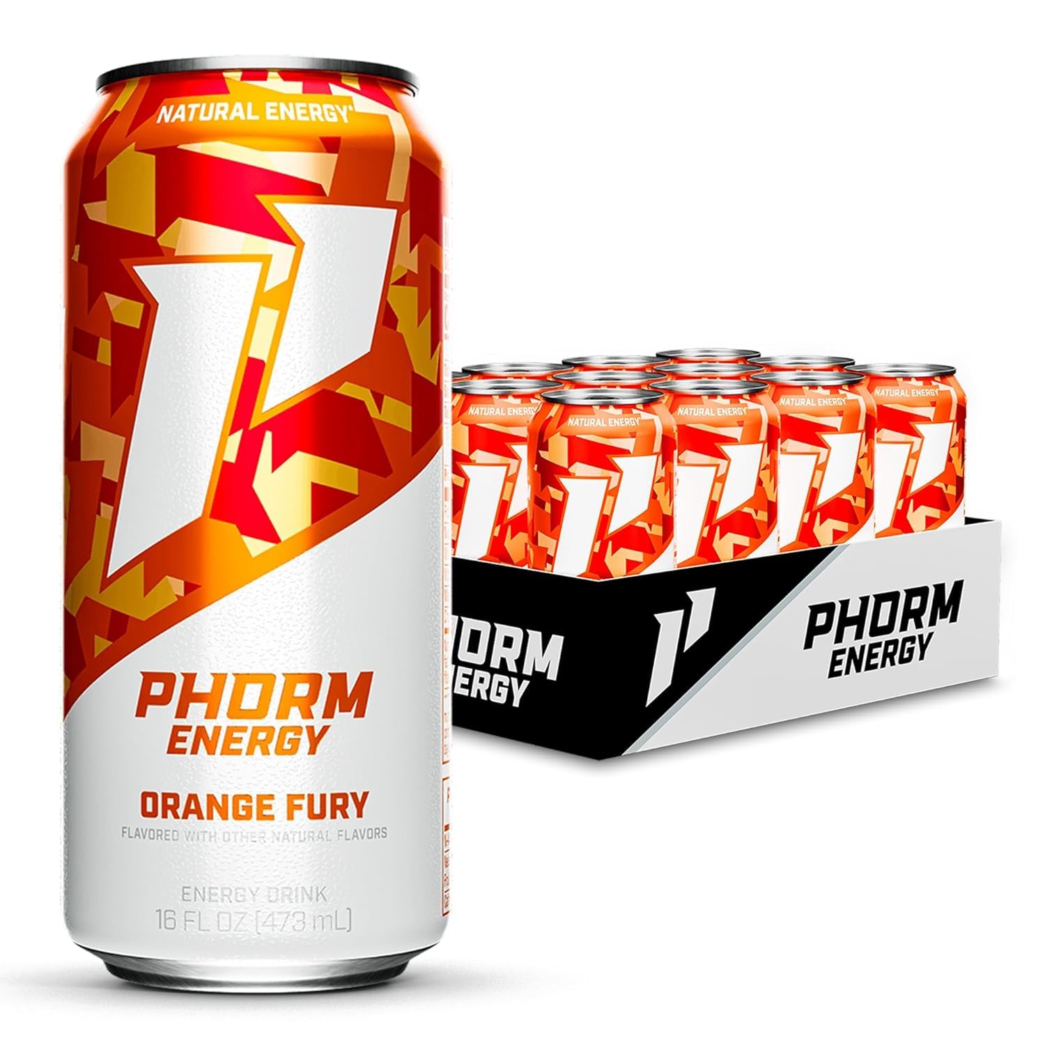 Amazon.com : Phorm Energy Drink, Orange Fury Flavor, 200 MG