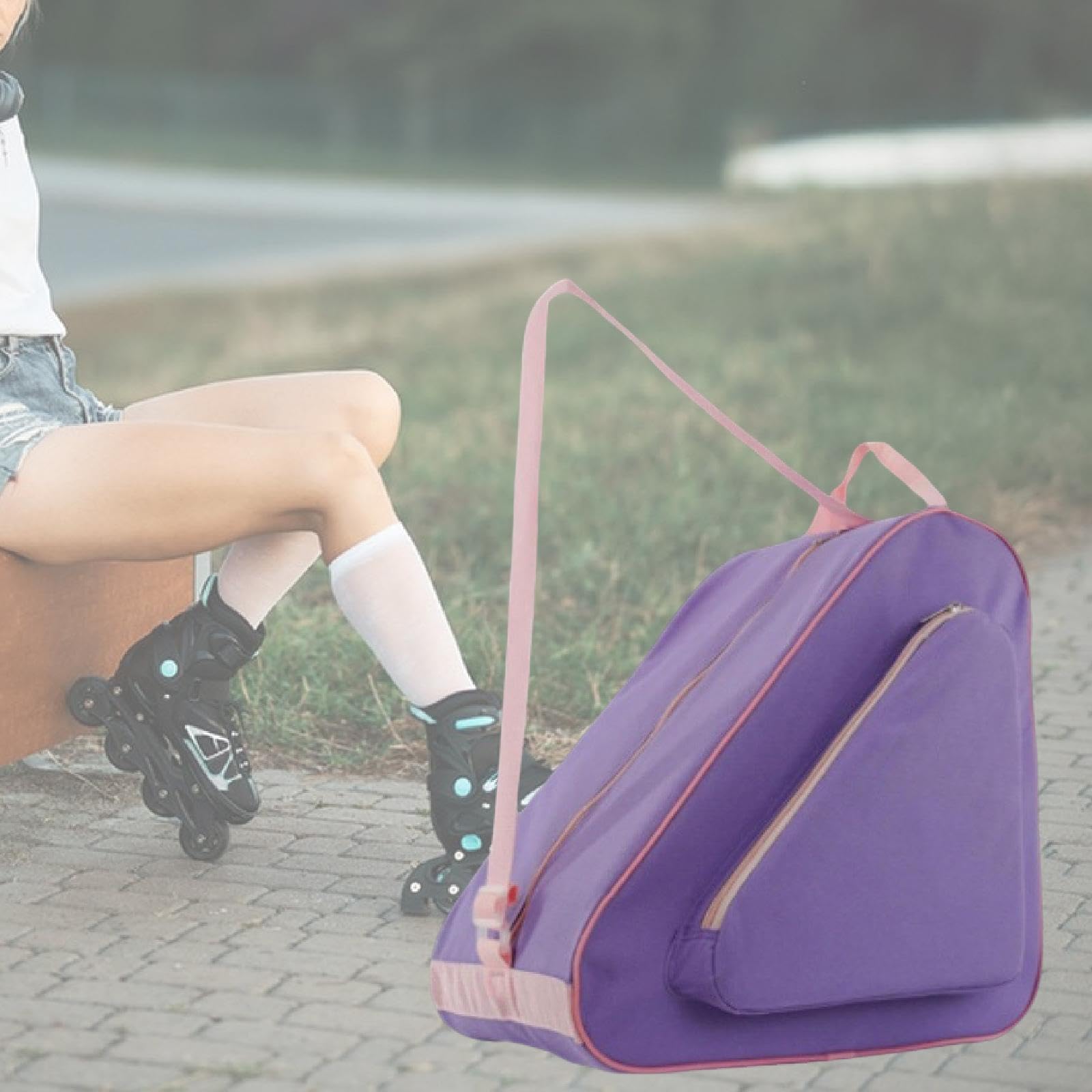 Sac de Transport pour Patins à Glace, Accessoire de Mode Outdoor, Rangement pour Patins, Cadeau Unisexe, Sac de Transport pour Patins de Hockey sur Gl