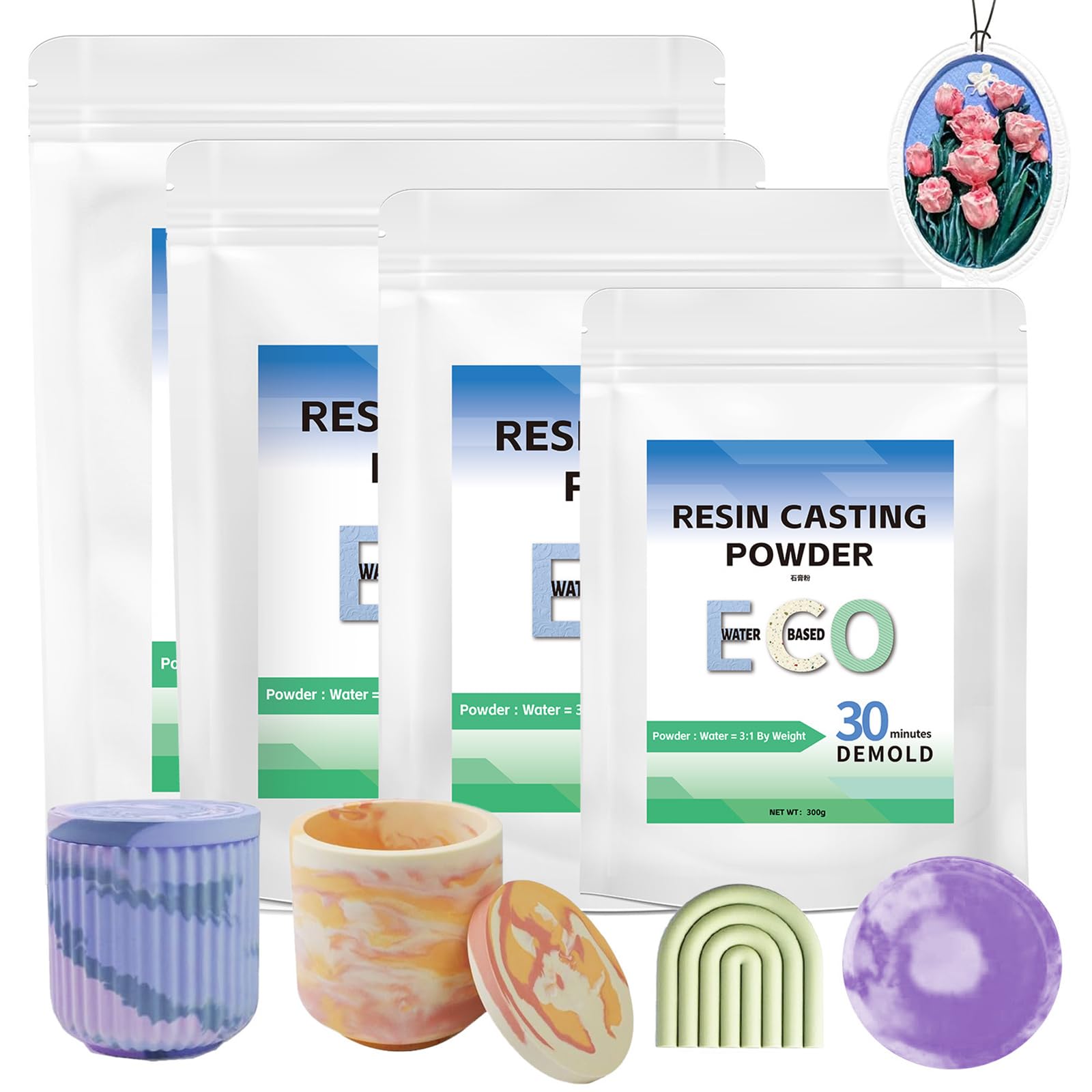 300/500 g / 1000/2000 g Harzgießpulver zum Modellieren von Keramikgips, Gipspulver
