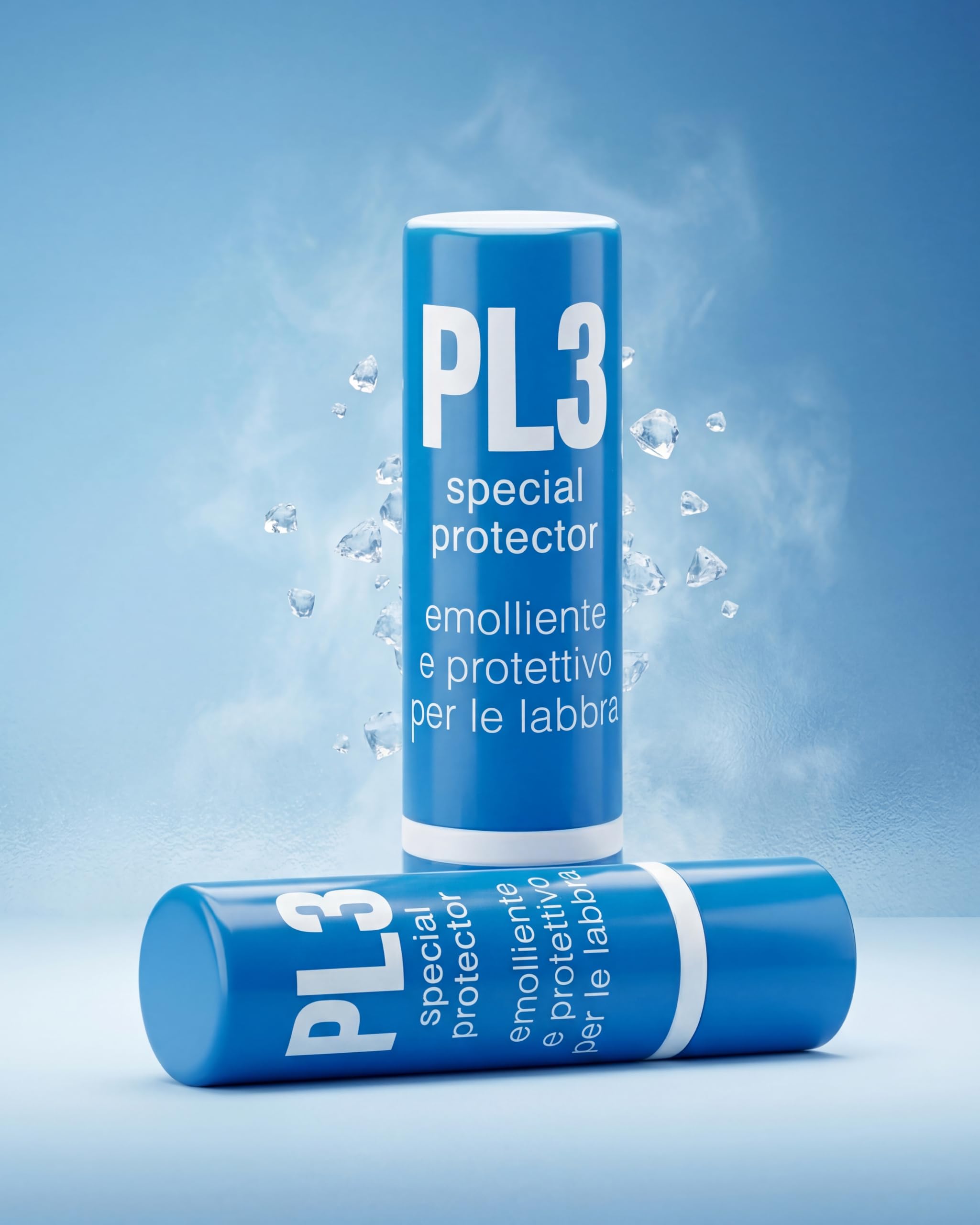KELEMATA PL3 Stick Labbra con Anello Rosso, Burrocacao Idratante e Riparatore 3,7g, Balsamo Labbra Screpolate, Triplice Azione Protezione Vento Freddo e Sole, Trattamento Quotidiano Anti-Secchezza