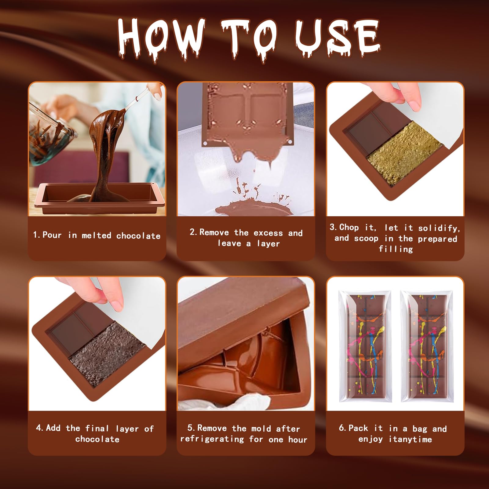 2 Moules Chocolat Silicone - Arts De La Table