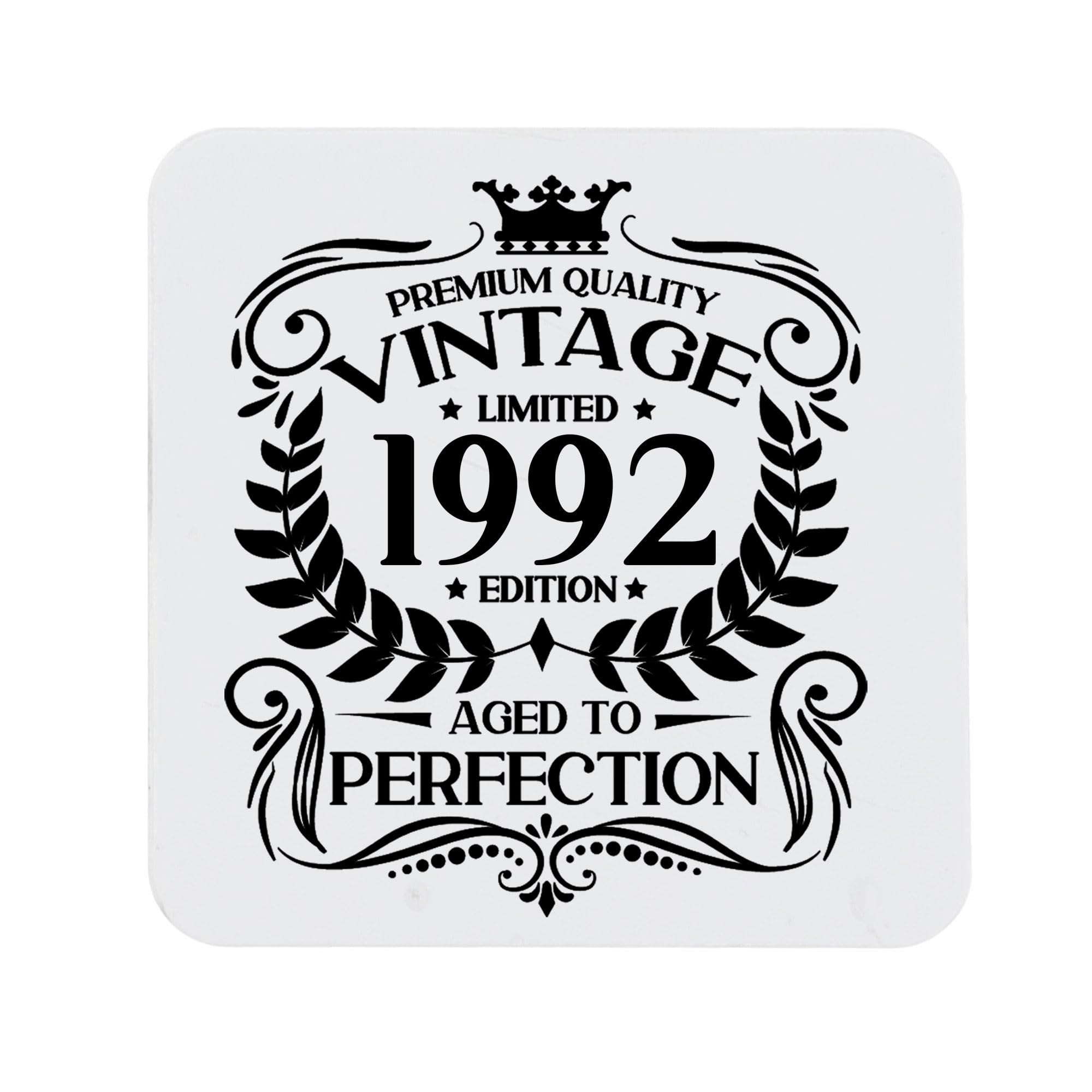80th Birthday Gift for Men Vintage 1946 Aged to Perfection Engraved Slate Coaster Present for 80 Year Old Etched Natural Slate Placemat (Round Slate) — view 83