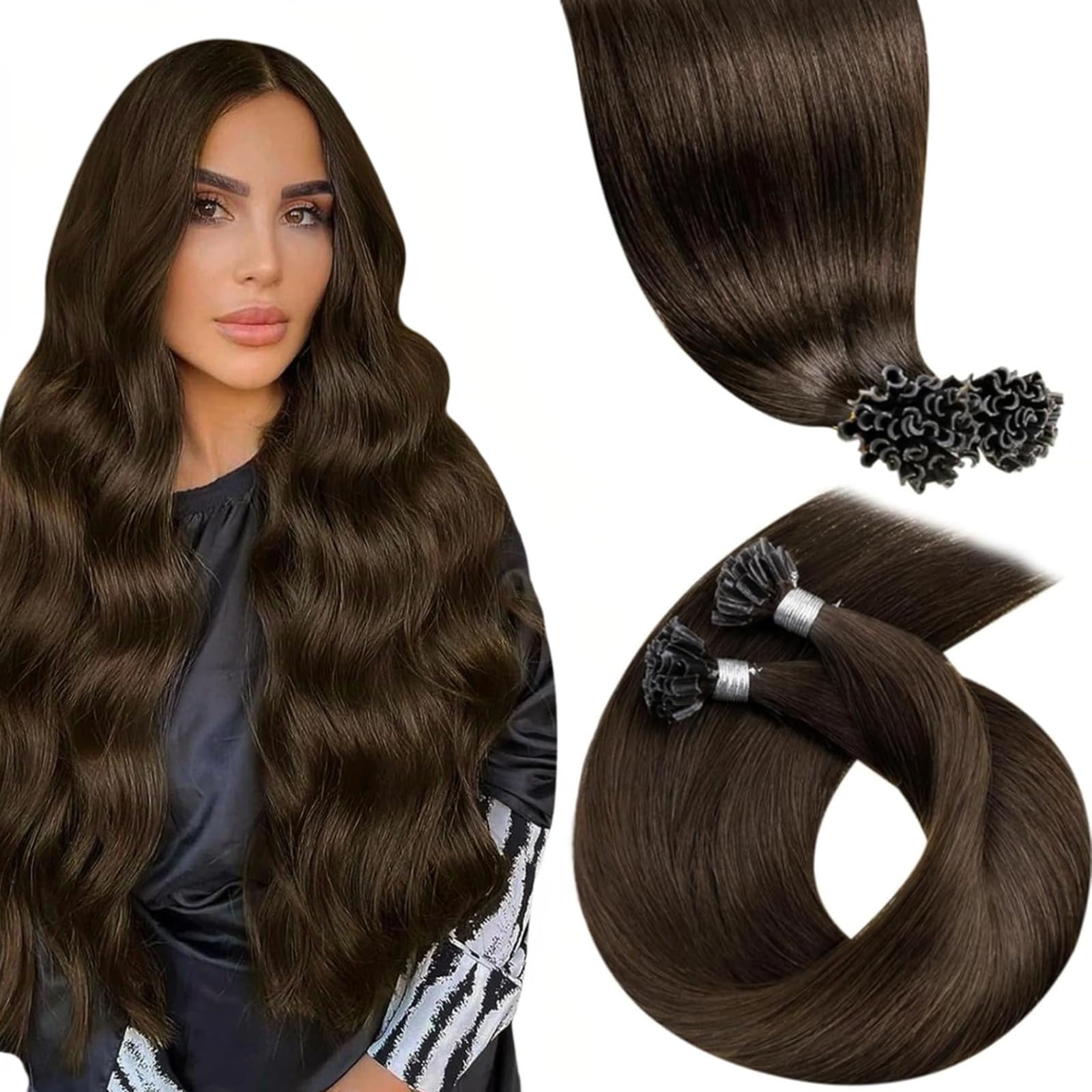LaaVoo Echthaar Extension Haar Extensions