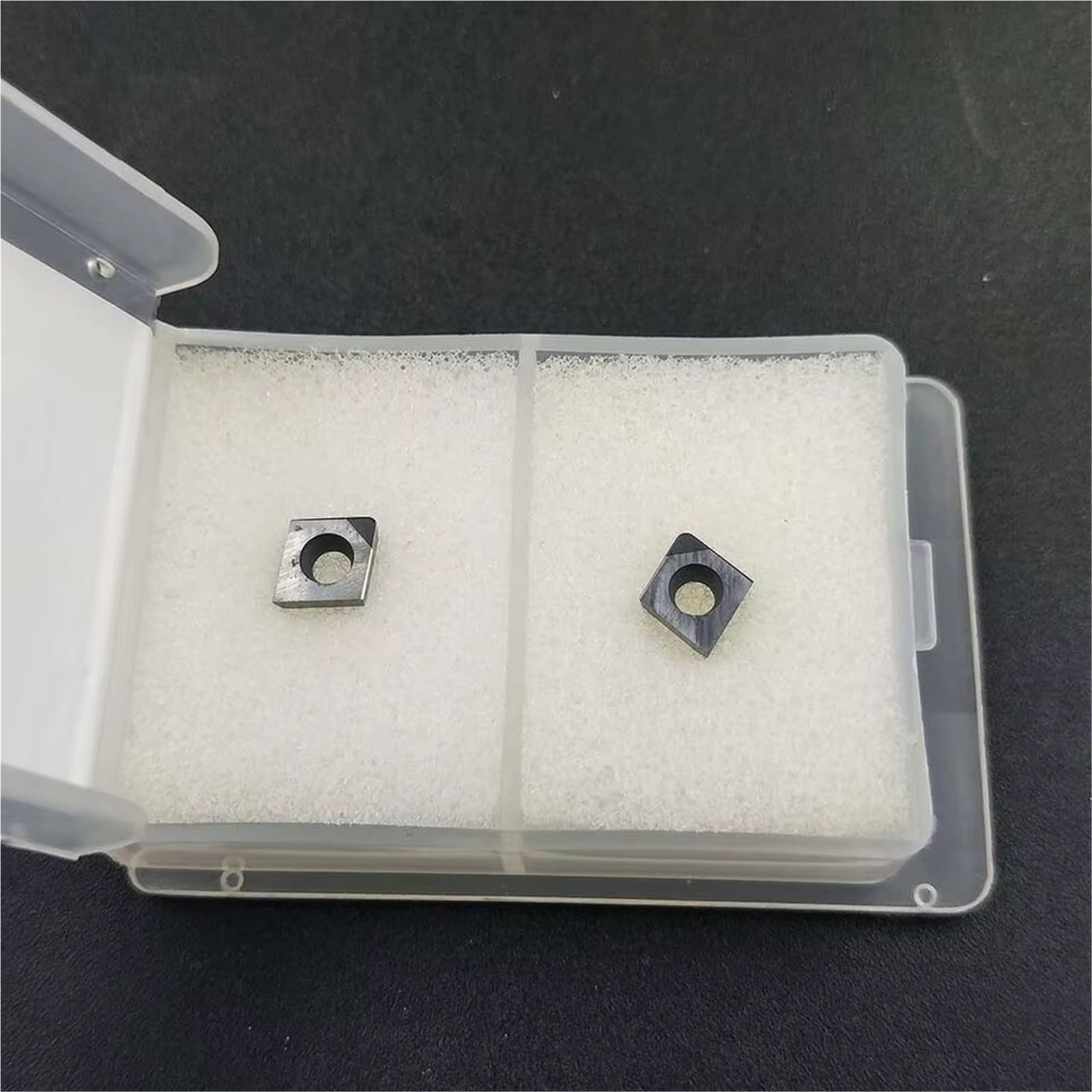Inserto giratorio de 10 Uds para mecanizar insertos nitruro boro cúbico acero endurecido(2PCS CCGW060204 CBN30)