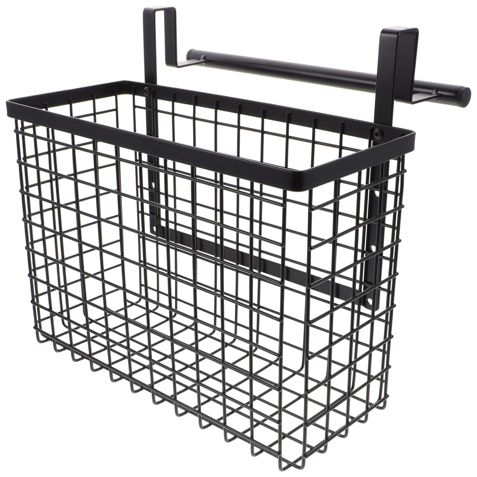 Homoyoyo Cesta Colgante de Acero al Carbono Negro para Cocina y Armarios Estante de Almacenamiento Multiusos para Especias y Utensilios Organizador Resistente y Espacioso para Pared