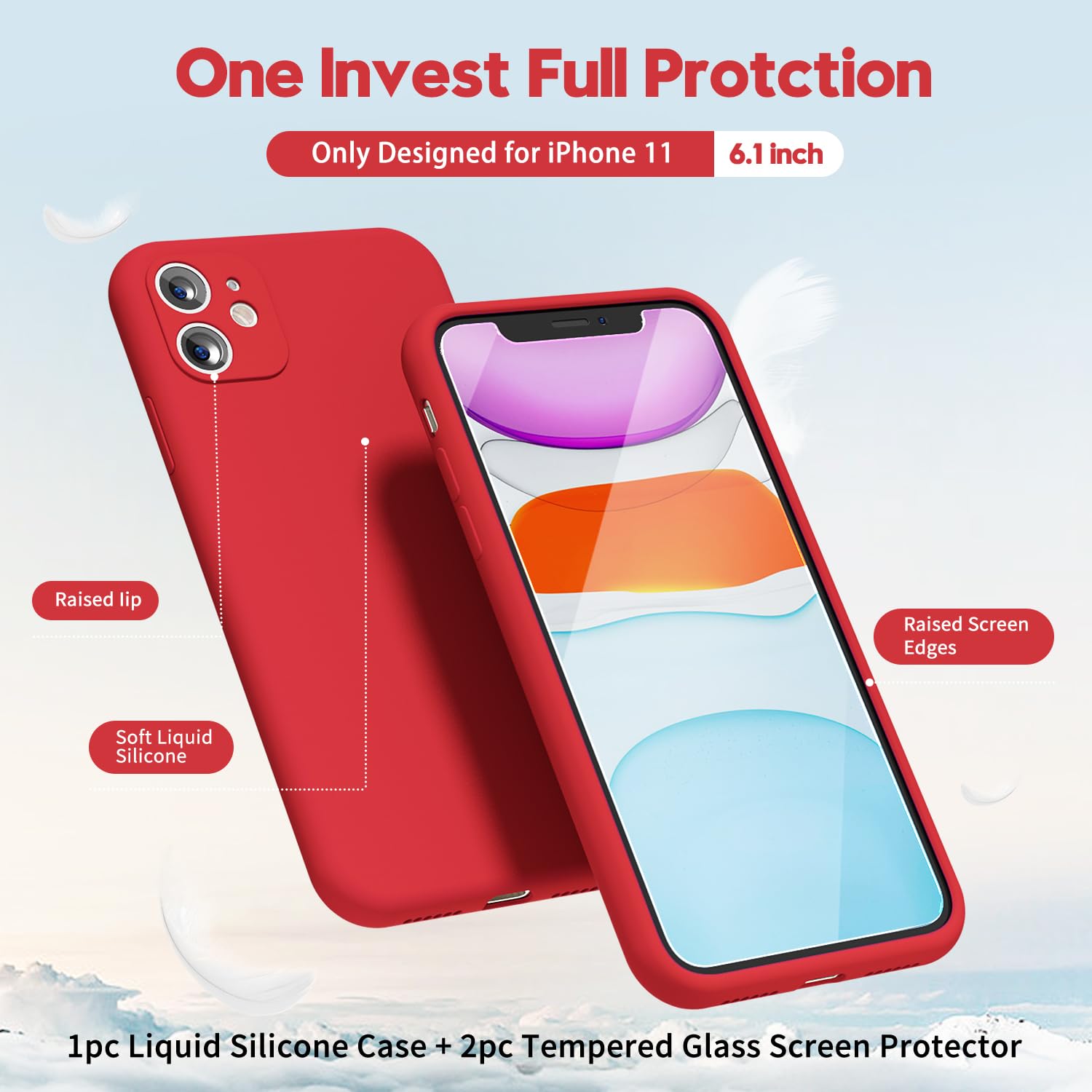 oakxco for iPhone 16 Pro Max Case Liquid Silicone, Soft Rubber Gel Elegant Aesthetic Basic Simple Cover, Cute Thin Slim TPU Matte Solid Color Plain Smooth Case for Women Girl, Light Pink — view 688