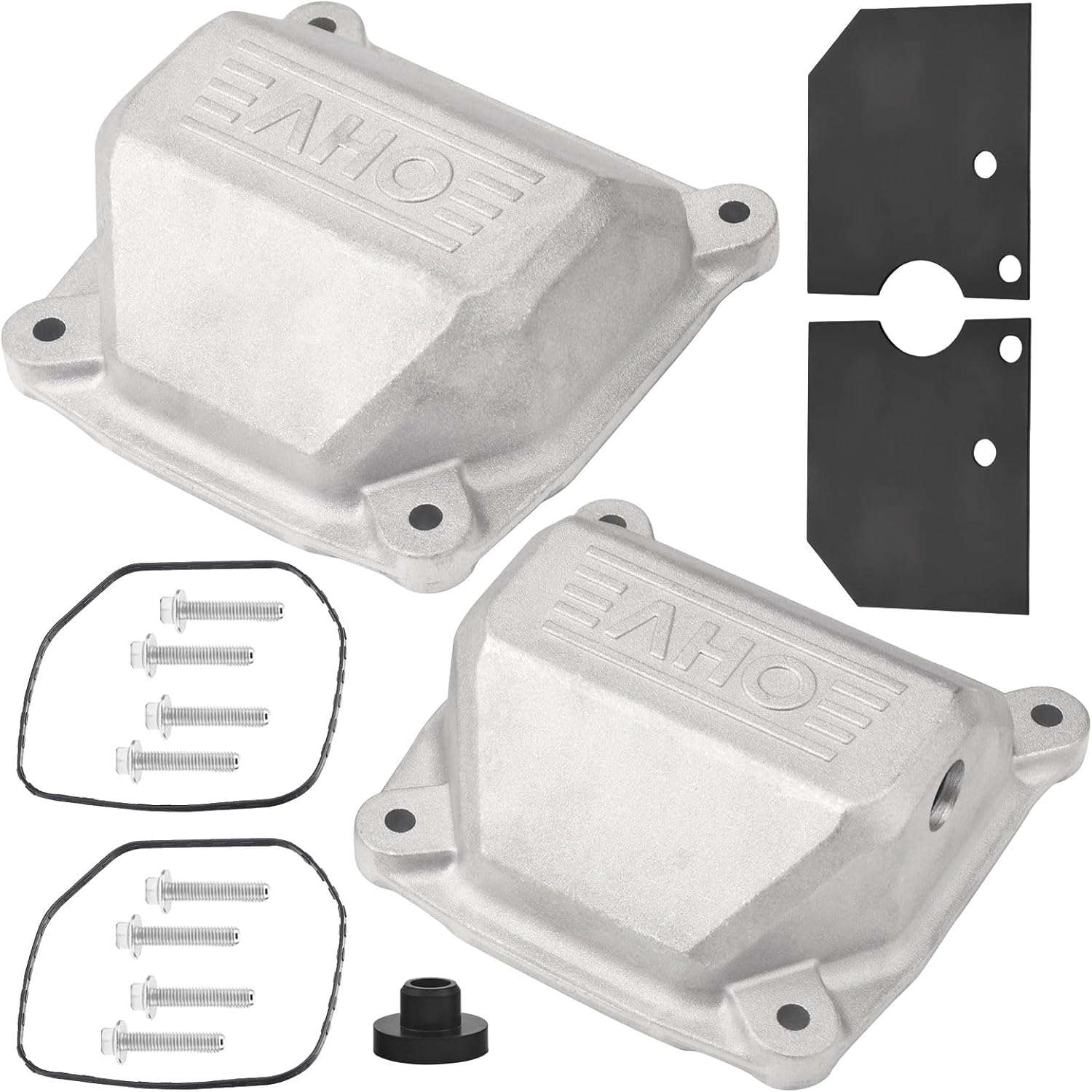 Upgrade Aluminium Alloy 24-755-142-S & 24-755-141-S Valve Cover Kit Compatible with Kohler Toro Replace 24-755-76-S, Fits CV20, CV22, CV23 Engines