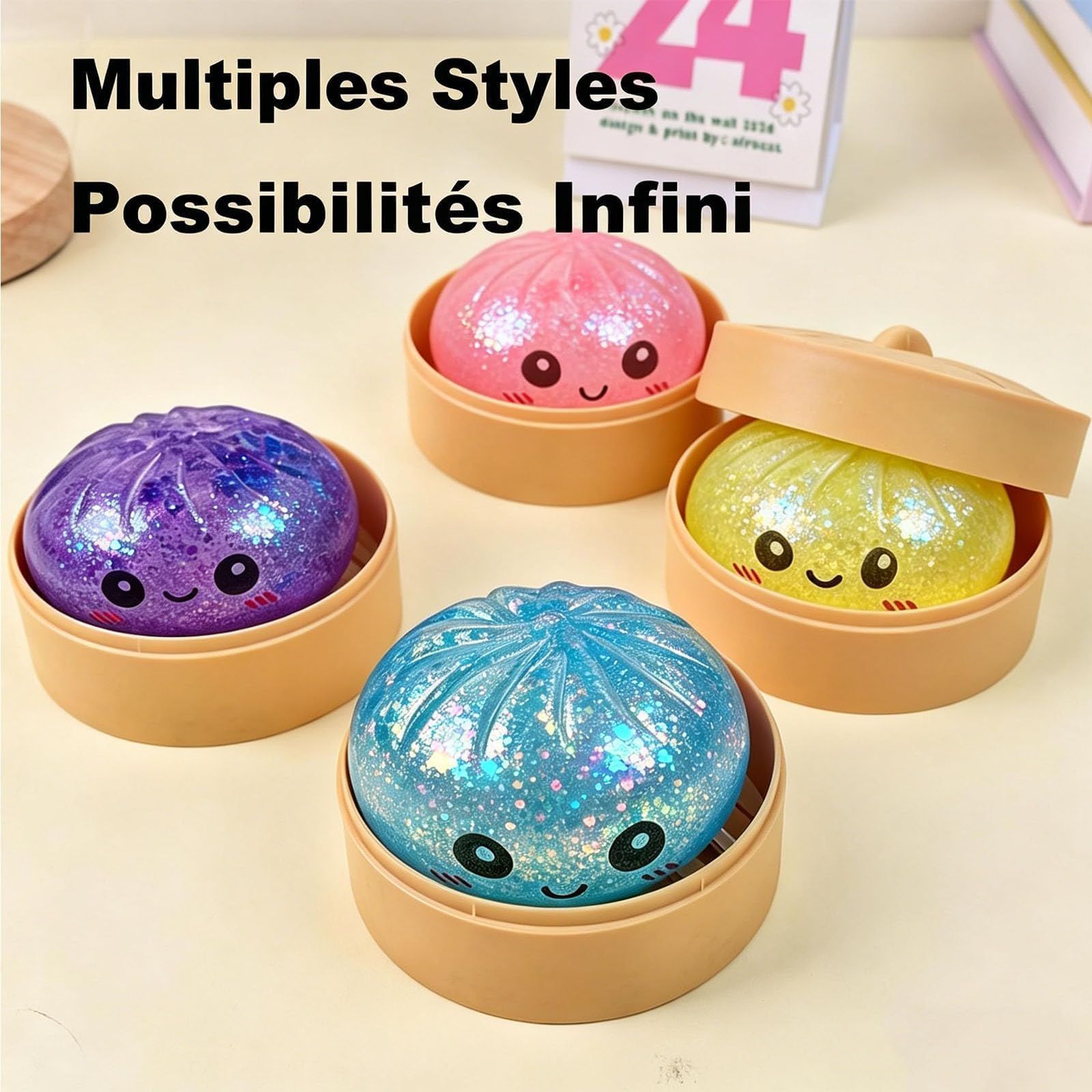 Squishy Ravioli, Squishy, Divertente Giocattoli Sensoriali, Antistresse Fidget Toys, Per Adolescenti E Adulti, Per Home Office, Colori Casuali (1PC(Colori Casuali))