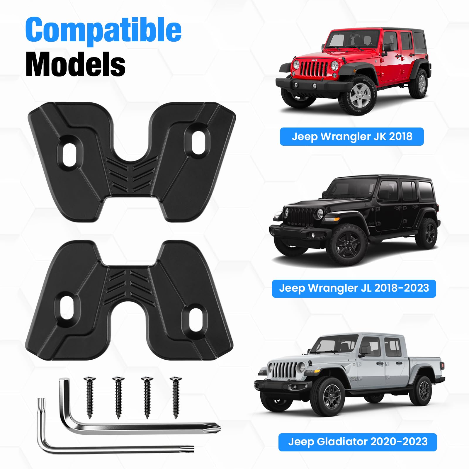 Amazon | サンバイザー修理キット Jeep Wrangler JL JLU 2018-2023