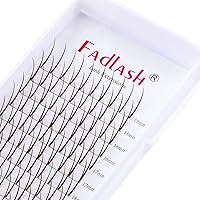 Vista 21 de FADLASH Pegamento de pestañas en racimo negro para extensiones de pestañas DIY, pegamento de pestañas impermeable de secado rápido de 2-3 segundos