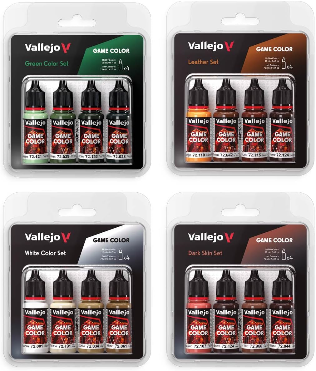Vallejo - Blue Color Set | Game Color | Contains 4 Bottles x 18 ml (0.60 fl.oz.)