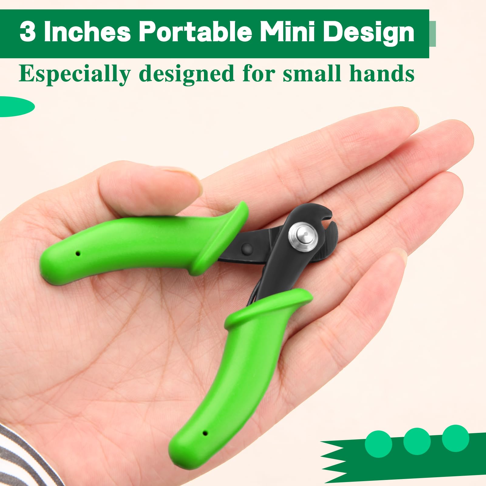 SPEEDWOX Pince coupante de fil à mémoire de forme avec mini pince à ressort, pince coupante de fil à mémoire de forme de 7,6 cm pour la fabrication de bracelets, le perlage, les loisirs créatifs