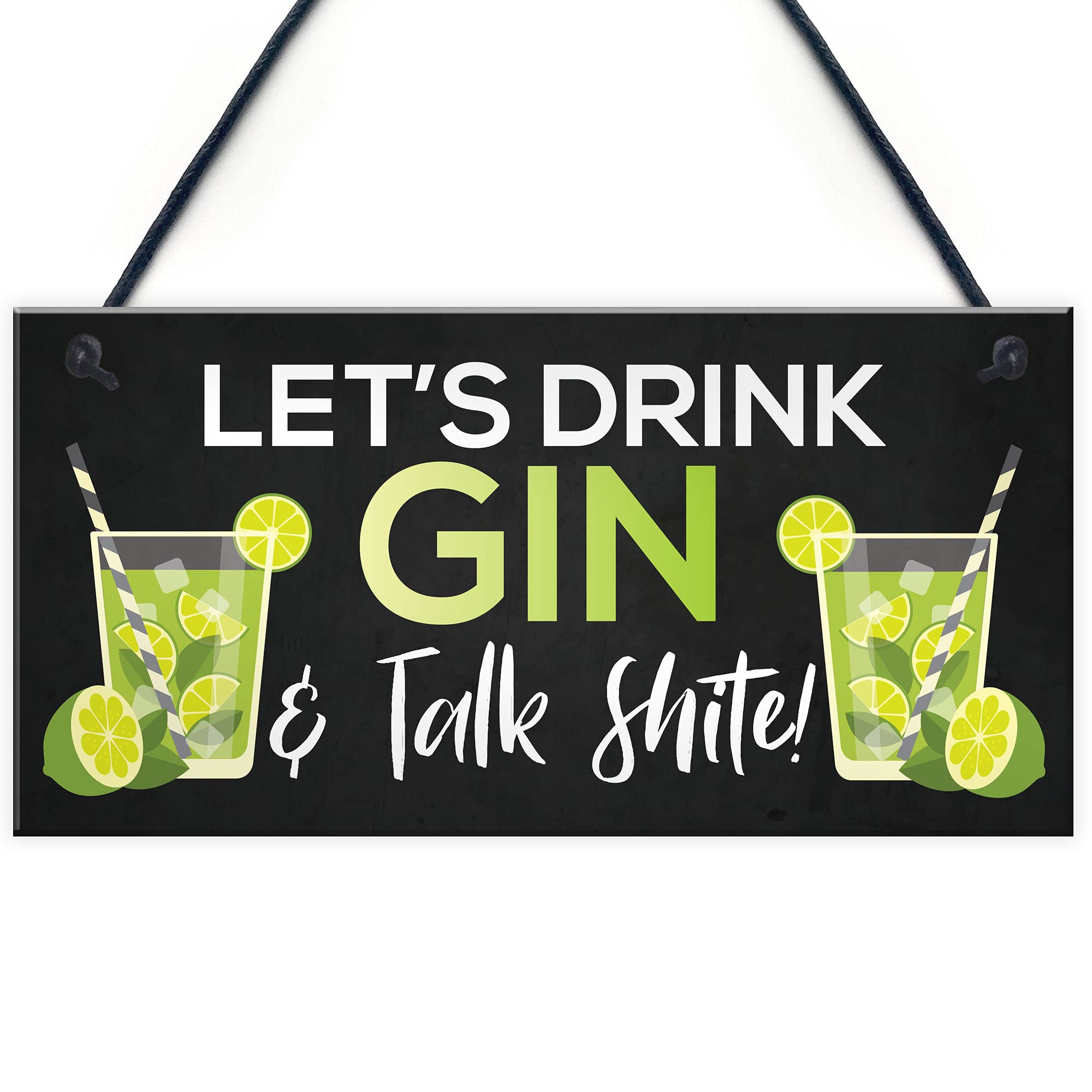 Gin Bar Sign Home Bar Pub Hanging Sign Home Decor Gin Gift For Friend