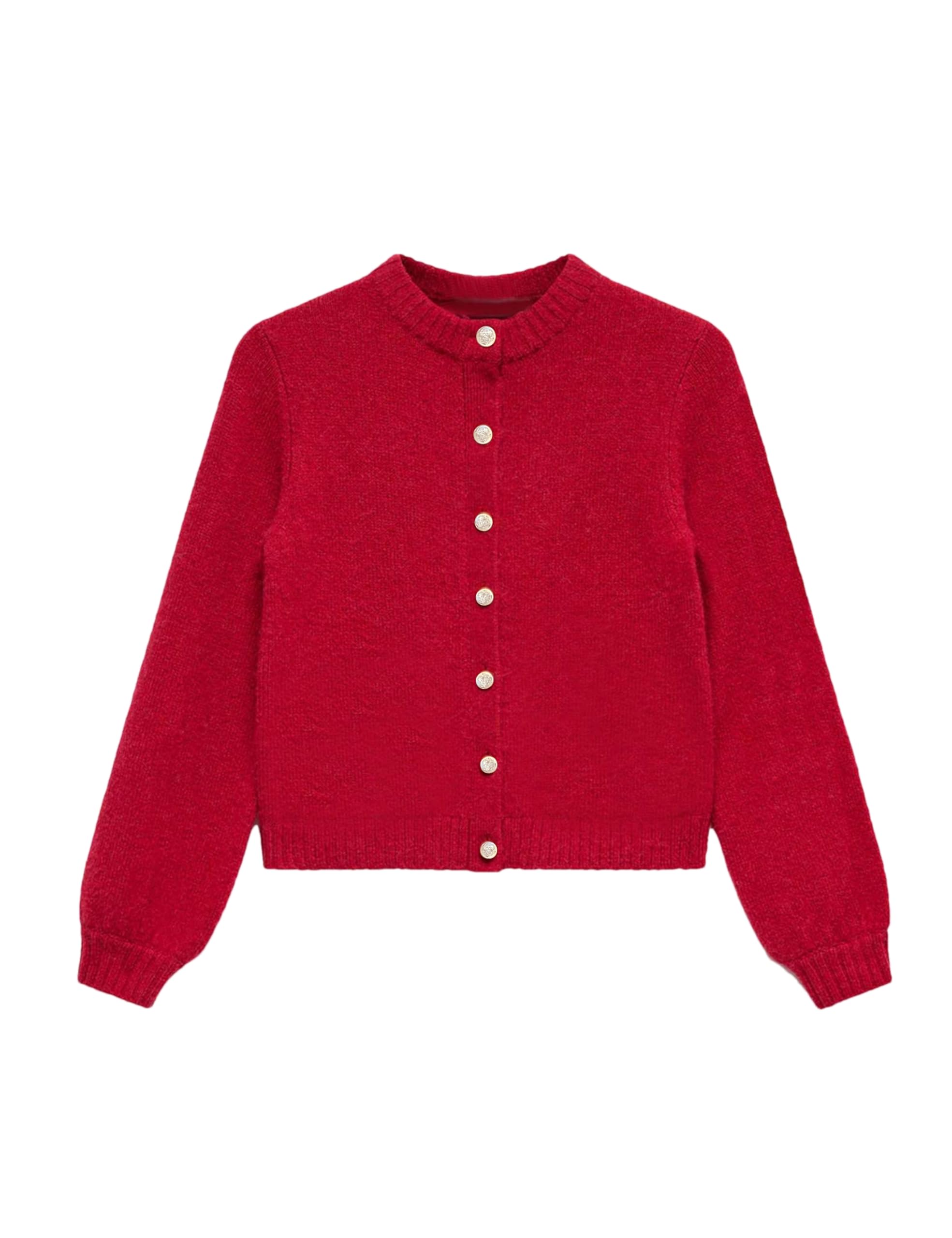 Womens Cardigan Sweaters Cropped Long Sleeve Button Knit Sweater Outerwear Casual Fall Trendy Jackets