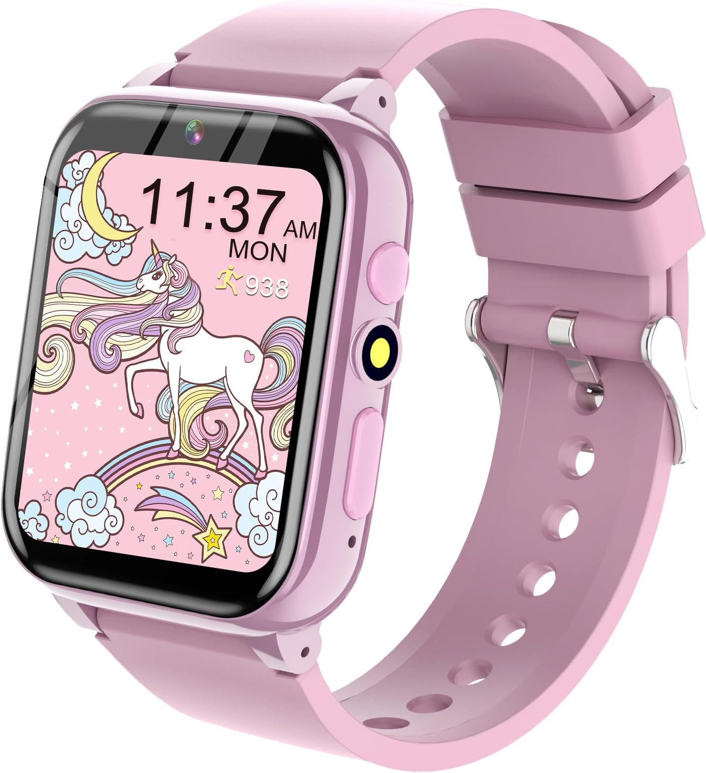 Orologio Smart Bambini Viola – Cellulare Con Fotocamera Selfie E Video – Regalo Tecnologico Per Bambina