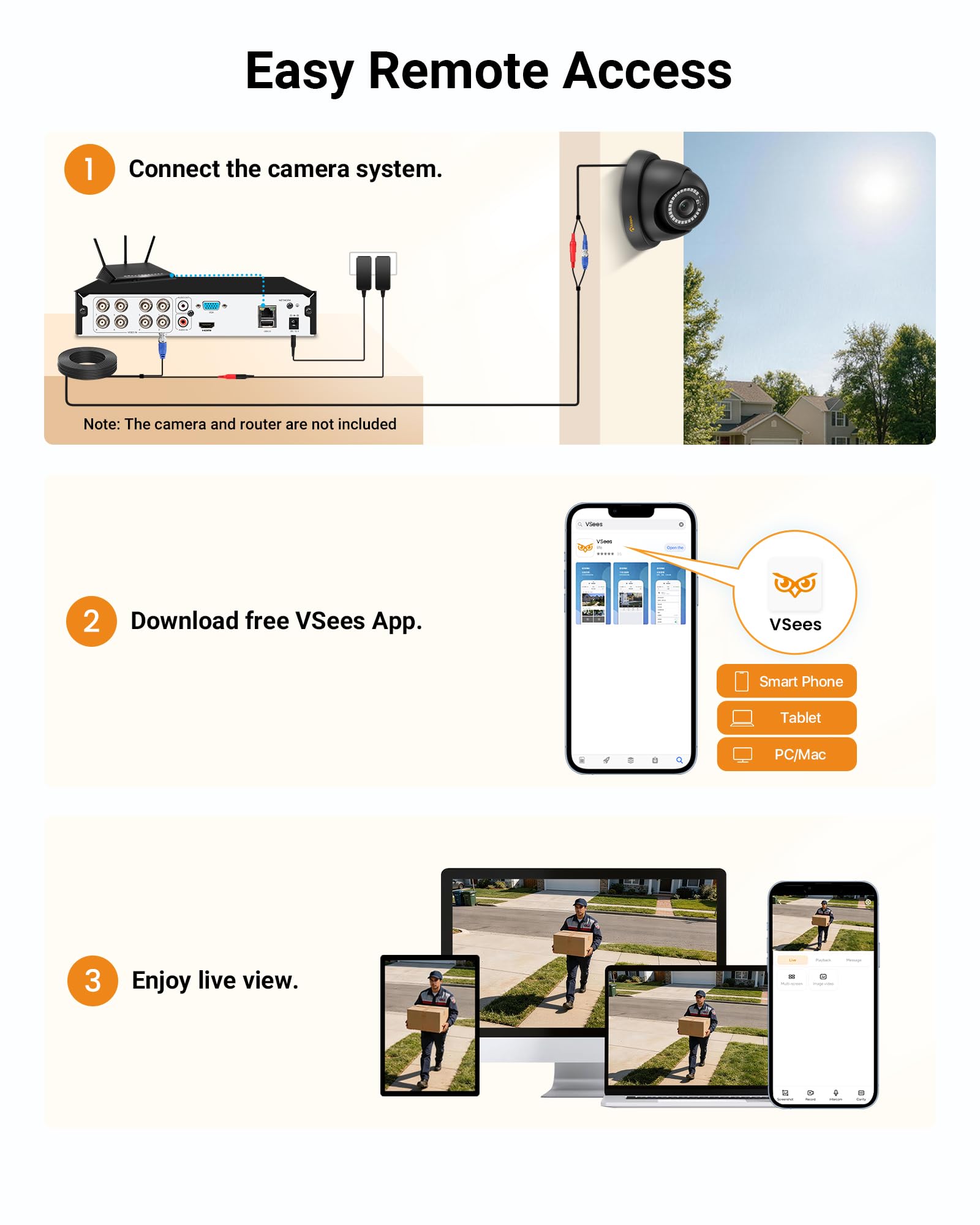 Anlapus 1080P Video Überwachungskamera Set mit Kabel, 8CH DVR Recorder mit 1TB Festplatte, 4X 2MP Außen Dome Kamera, Personen- und Fahrzeugerkennung