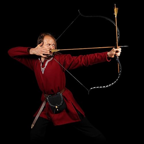 Miniatura 4 de Mythrojan Bolsa para cinturón, accesorios para disfraz renacentista, LARP, bolsa de cintura, monedero, color negro