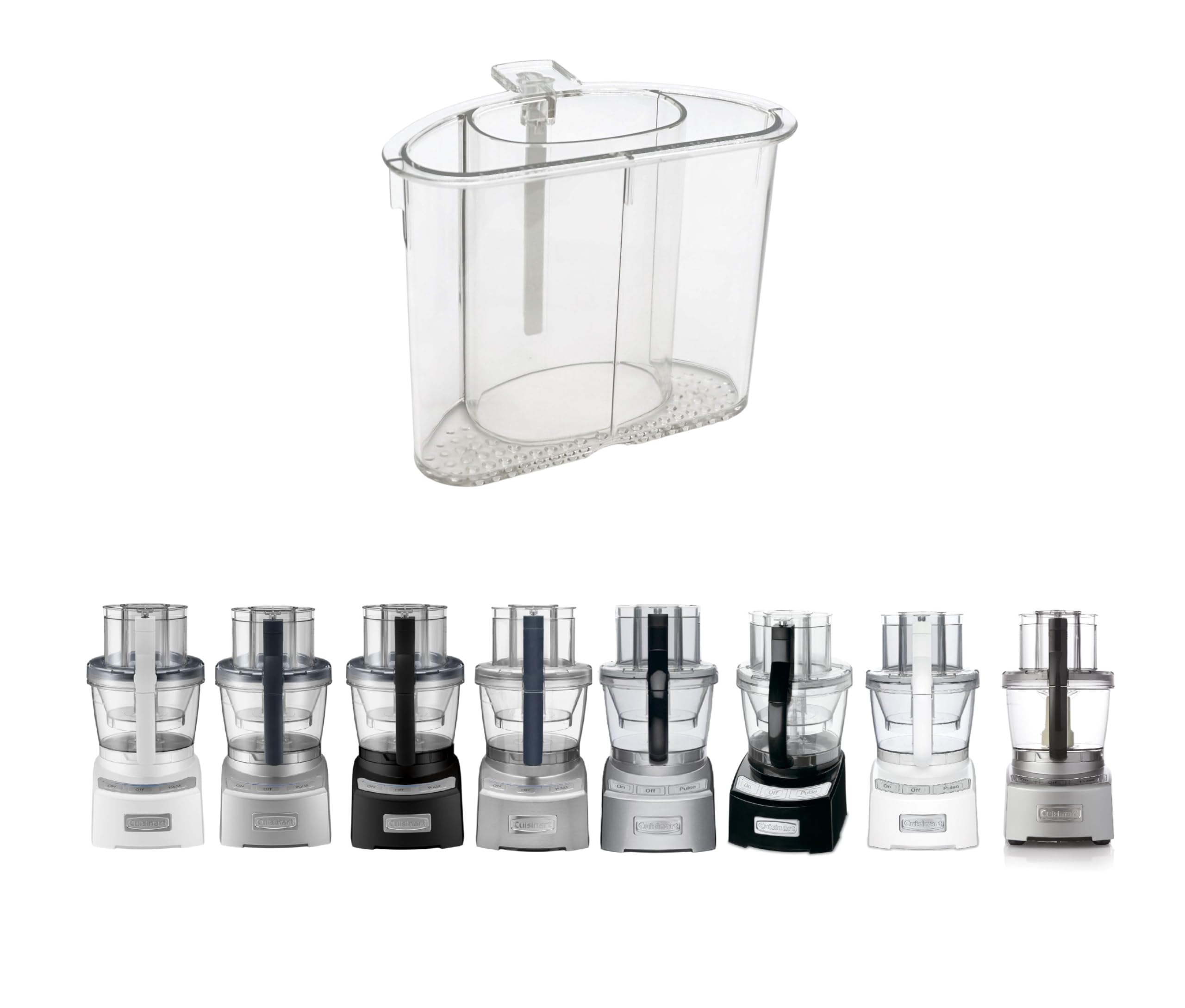 Cuisinart FP-12LPT1 Replacement Large Clear Pusher Fits Models CFP-24, FP-12, & FP-14 Only OEM, (Fits All Color Variations of the Pictured Model Only)