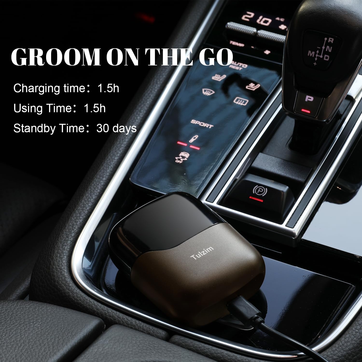 Electric Foil Shaver for Men: Portable Electric Razor for Beard/Face, 3 Floating Blade LED Display USB-C Fast Rechargeable, IPX7 Waterproof for Travel & Home,Matte Brown - Image 4